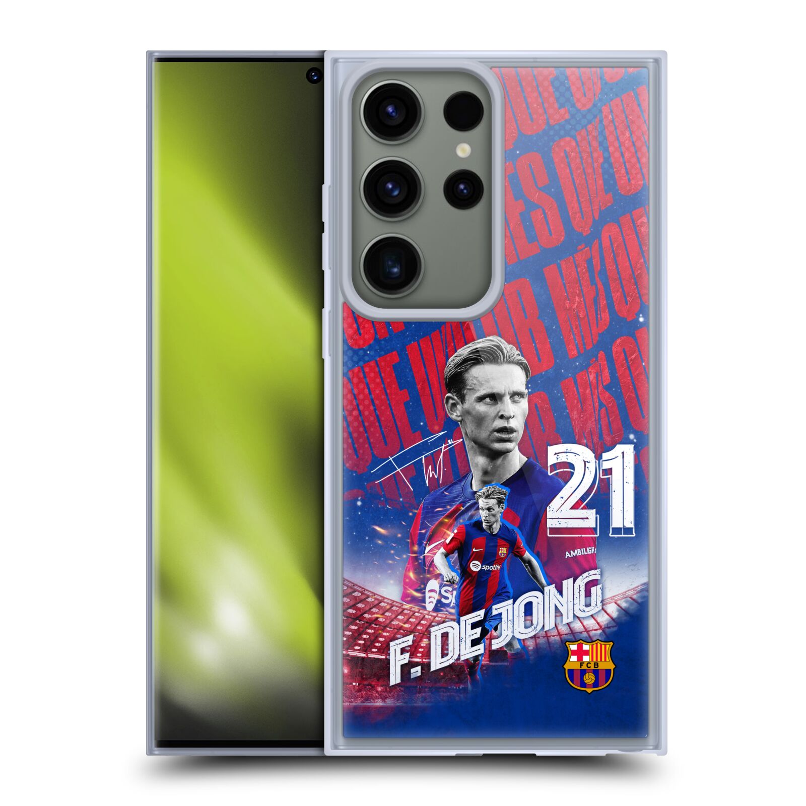 Obal na mobil Samsung Galaxy S23 Ultra 5G - HEAD CASE - FC BARCELONA - Frenkie de Jong