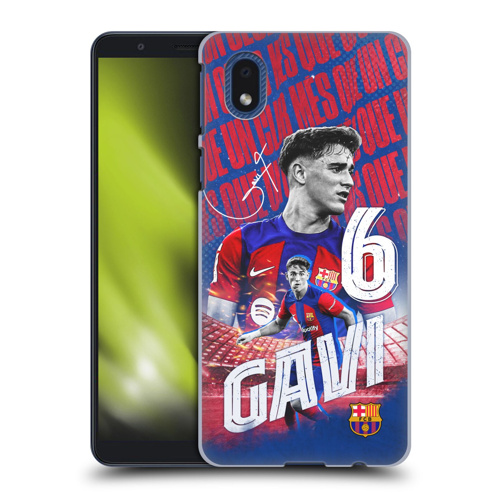 Obal na mobil Samsung Galaxy A01 CORE - HEAD CASE - FC BARCELONA - Gavi