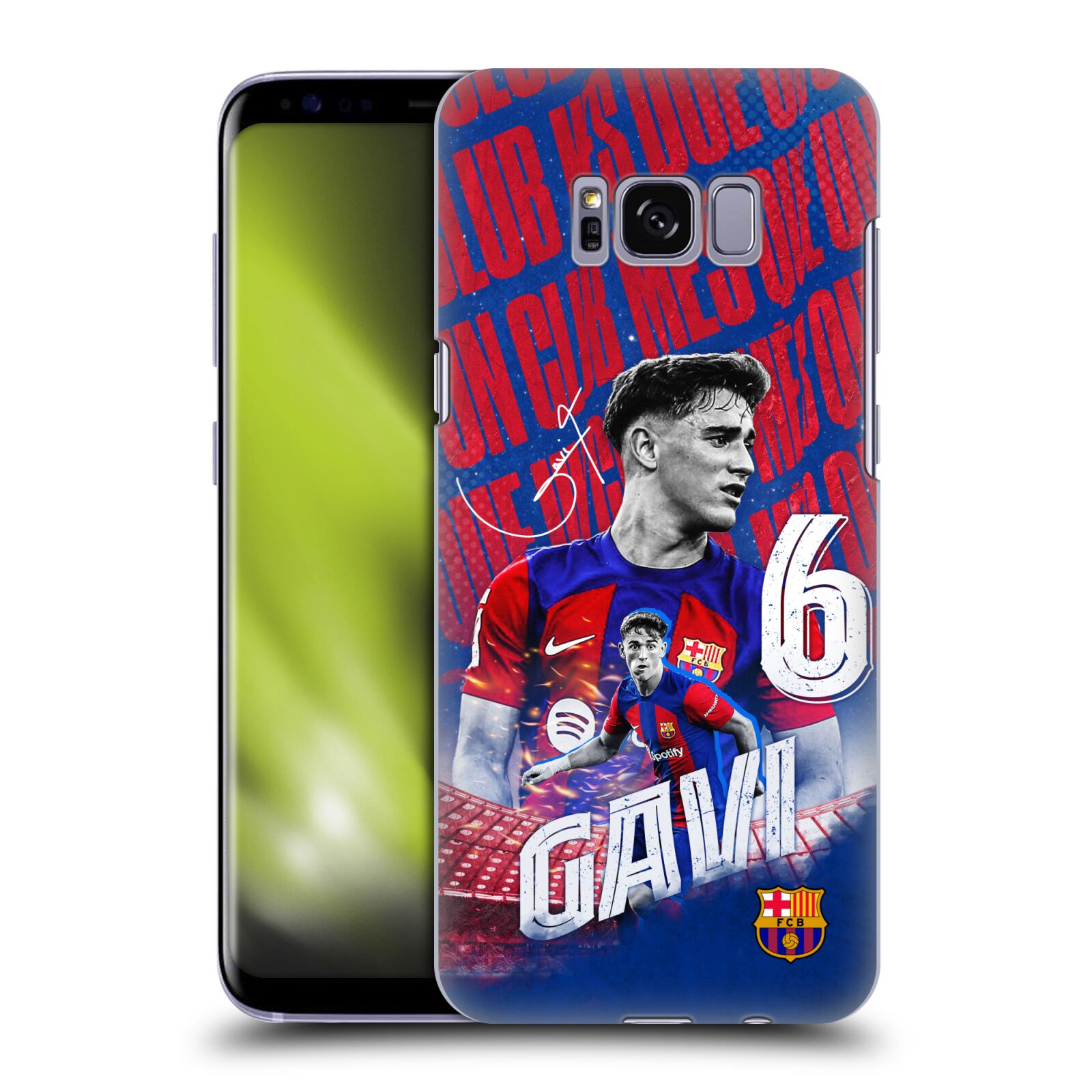 Obal na mobil Samsung Galaxy S8 - HEAD CASE - FC BARCELONA - Gavi