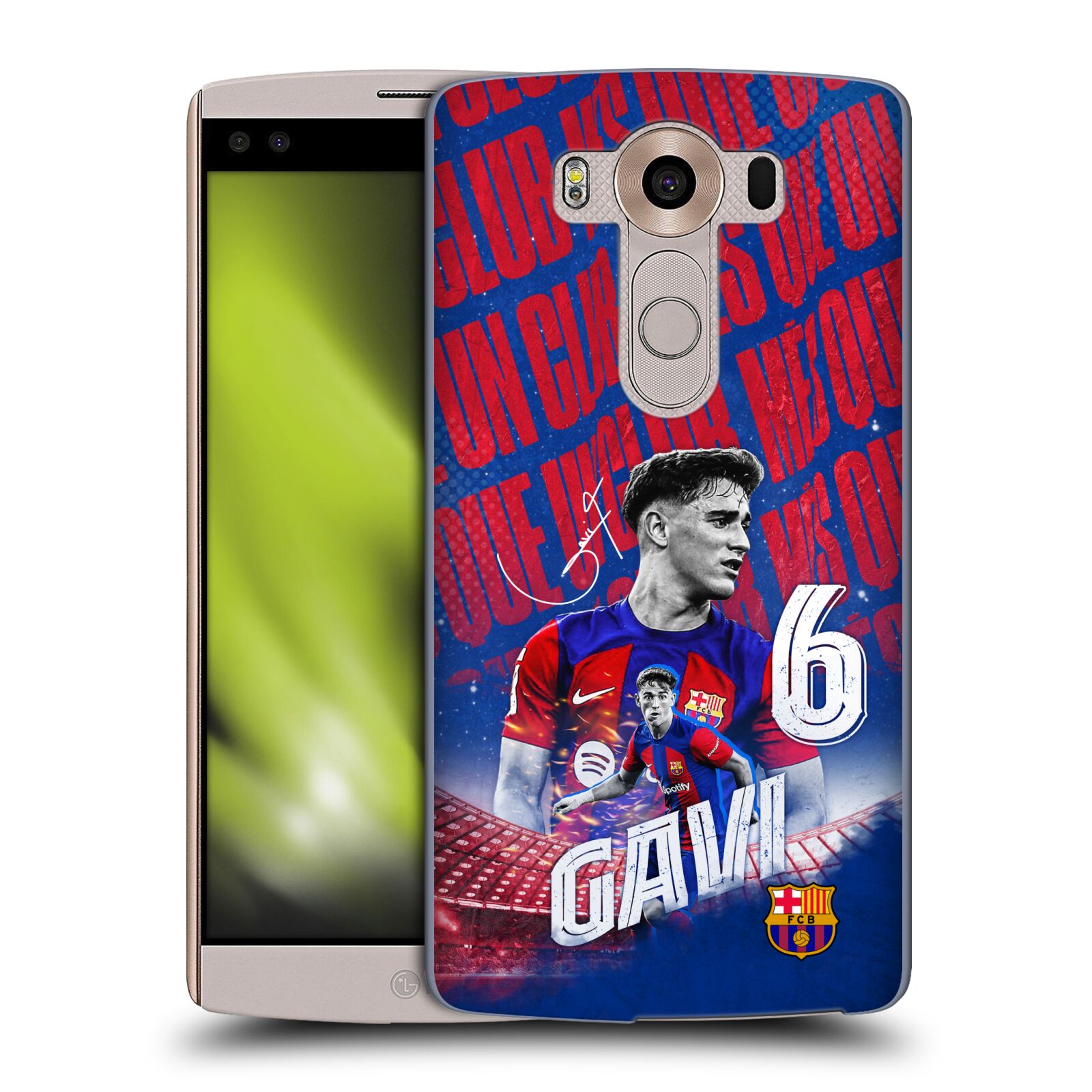 Obal na mobil LG V10 - HEAD CASE - FC BARCELONA - Gavi