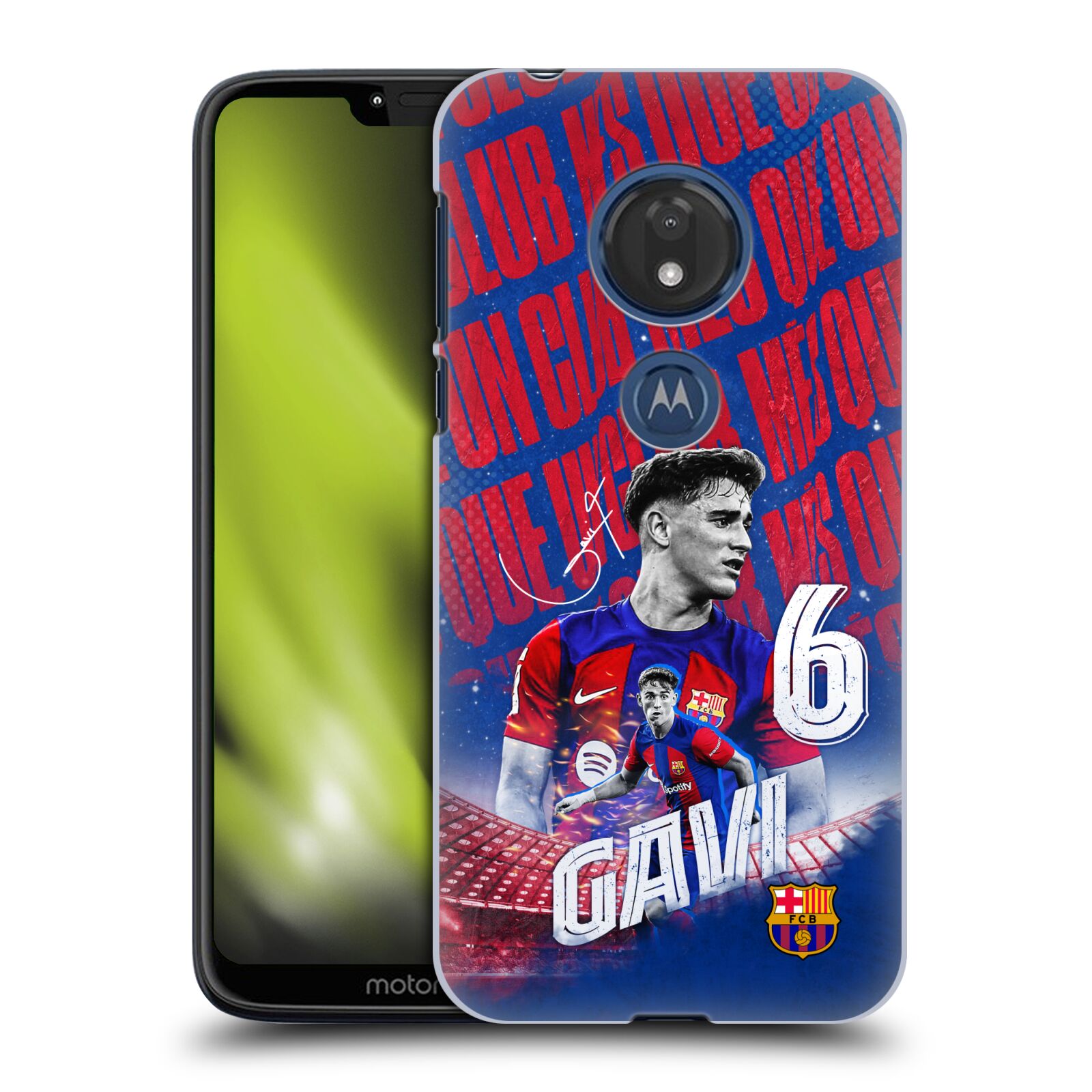 Obal na mobil Motorola Moto G7 Play - HEAD CASE - FC BARCELONA - Gavi