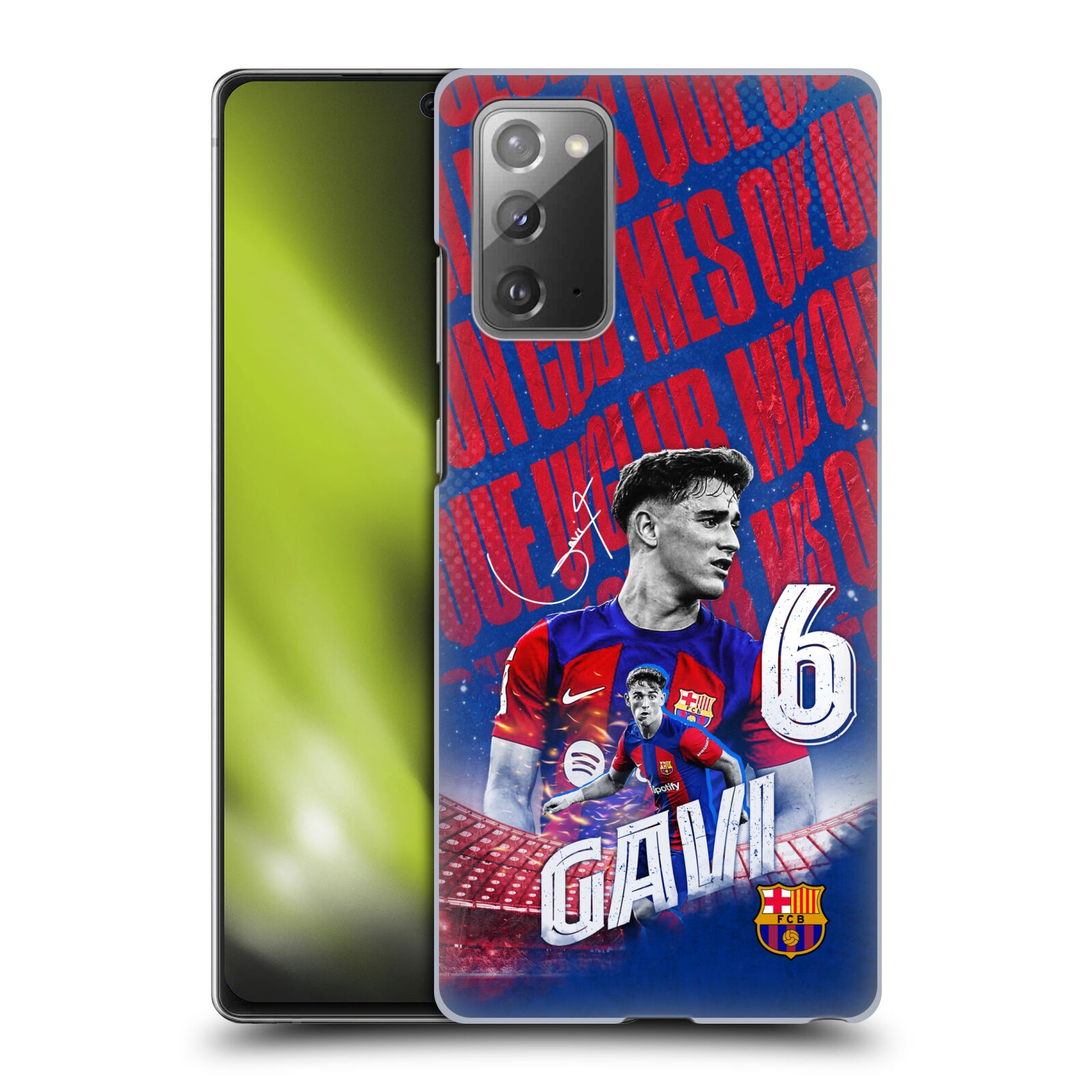 Obal na mobil Samsung Galaxy Note 20 - HEAD CASE - FC BARCELONA - Gavi