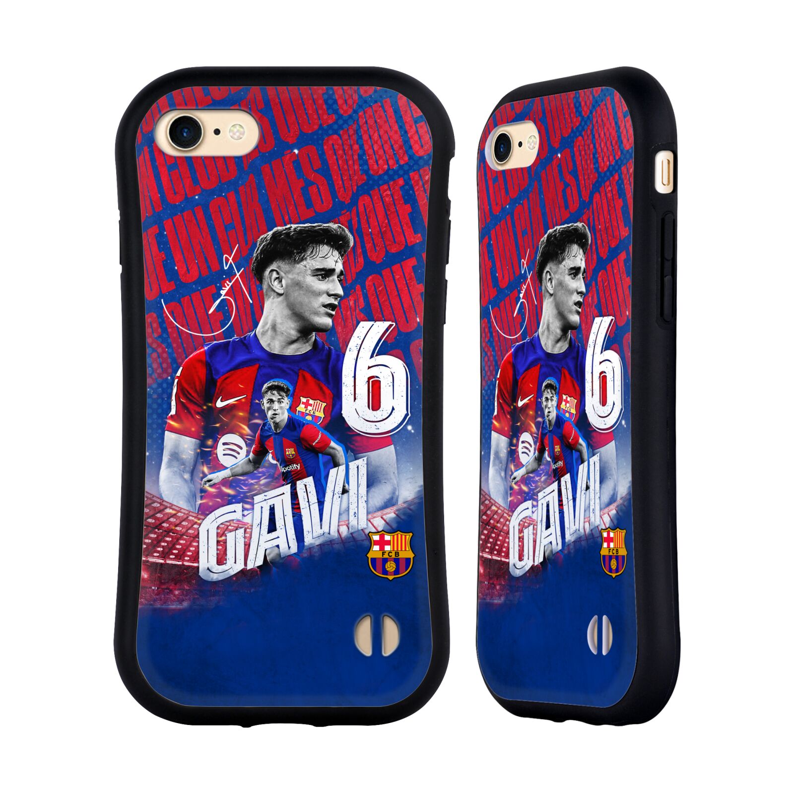 Odolný zadní obal pro mobil Apple Iphone 7/8/SE2020 - HEAD CASE - FC Barcelona - Gavi