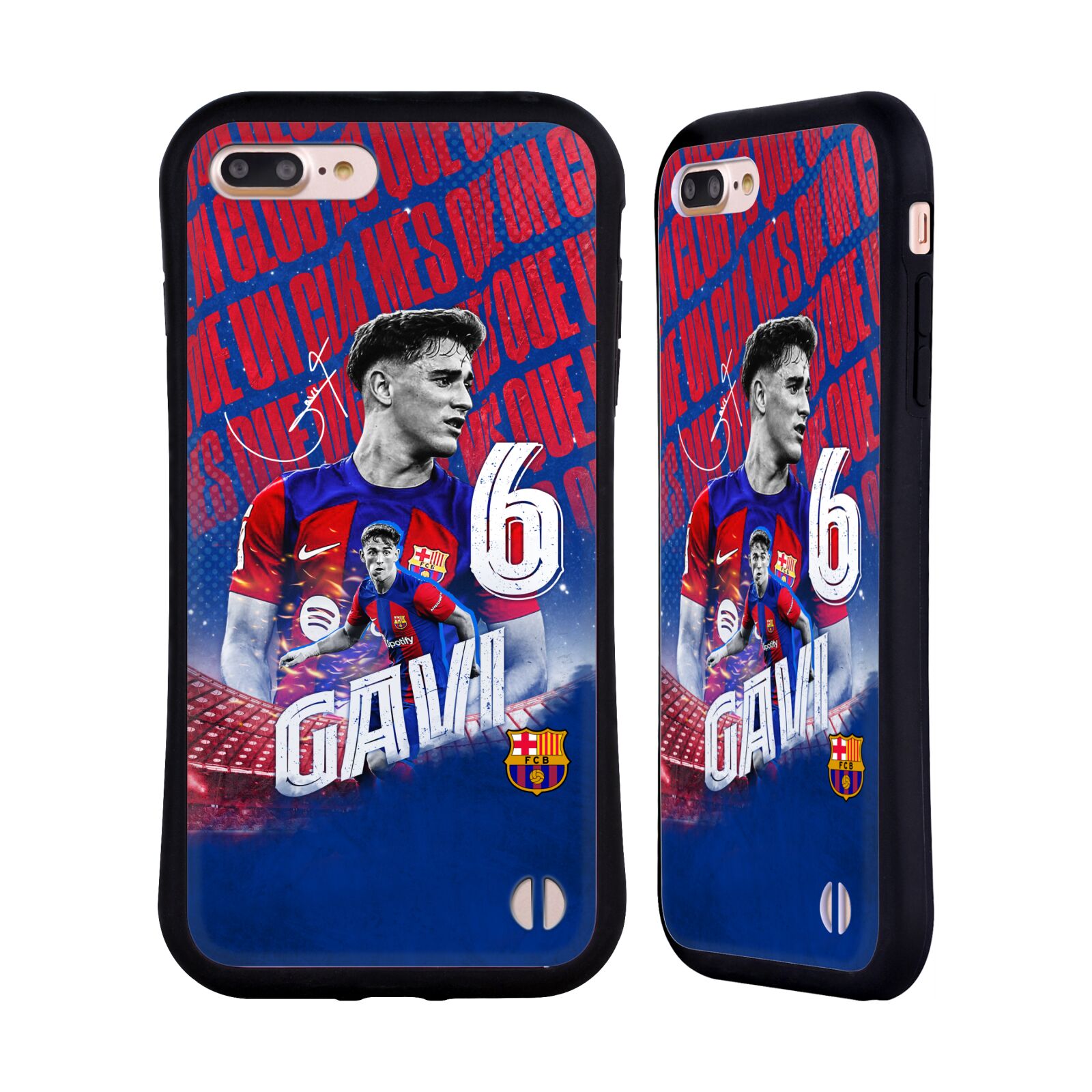 Odolný zadní obal pro mobil Apple Iphone 7+ /  8+ - HEAD CASE - FC Barcelona - Gavi