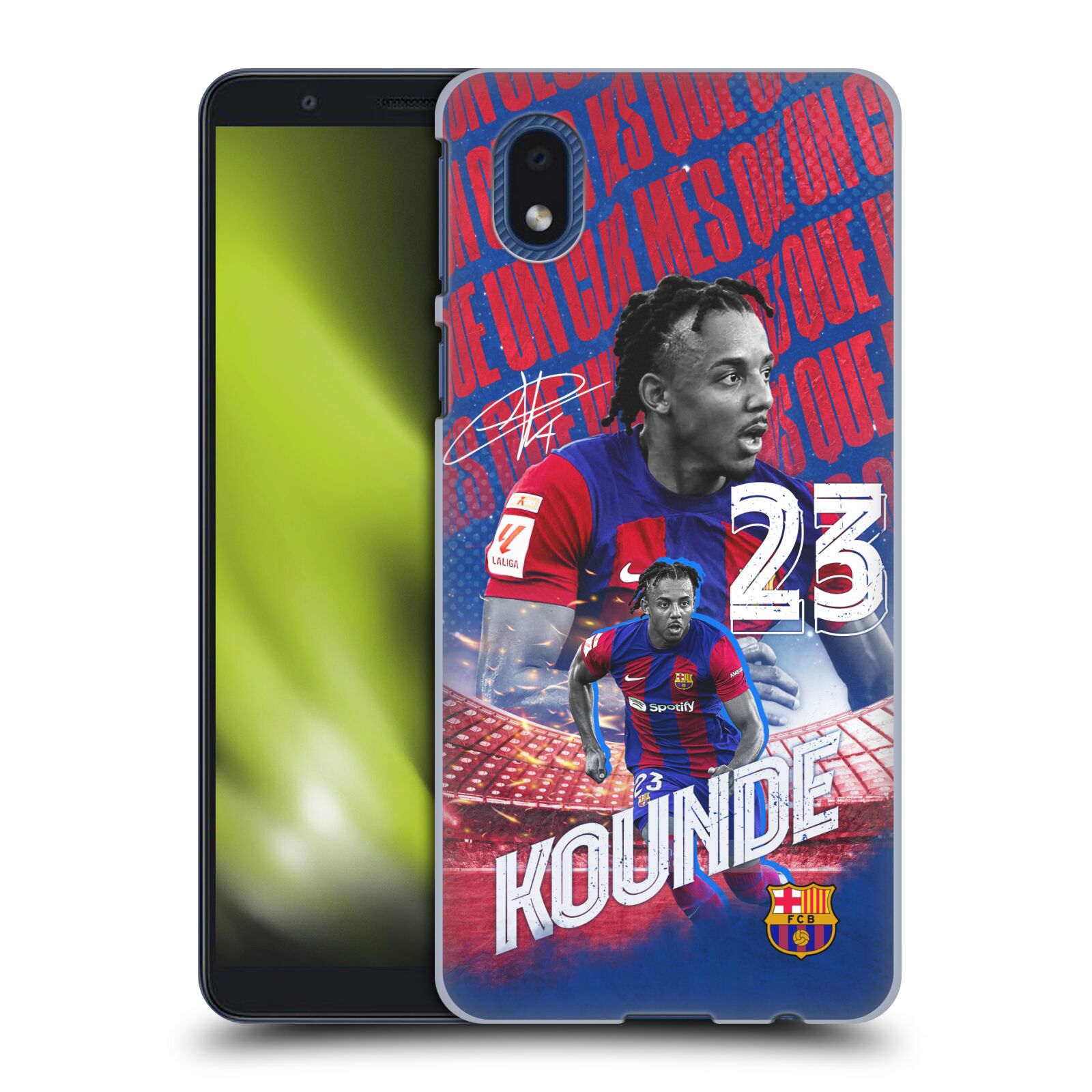 Obal na mobil Samsung Galaxy A01 CORE - HEAD CASE - FC BARCELONA - Jules Koundé