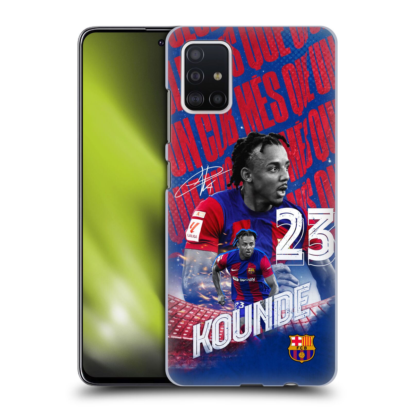 Obal na mobil Samsung Galaxy A51 - HEAD CASE - FC BARCELONA - Jules Koundé