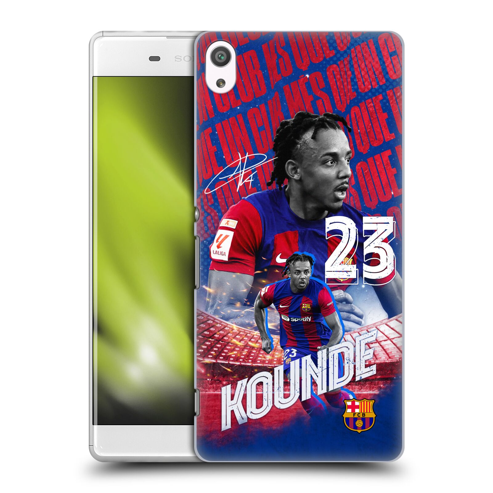Obal na mobil Sony Xperia XA ULTRA - HEAD CASE - FC BARCELONA - Jules Koundé