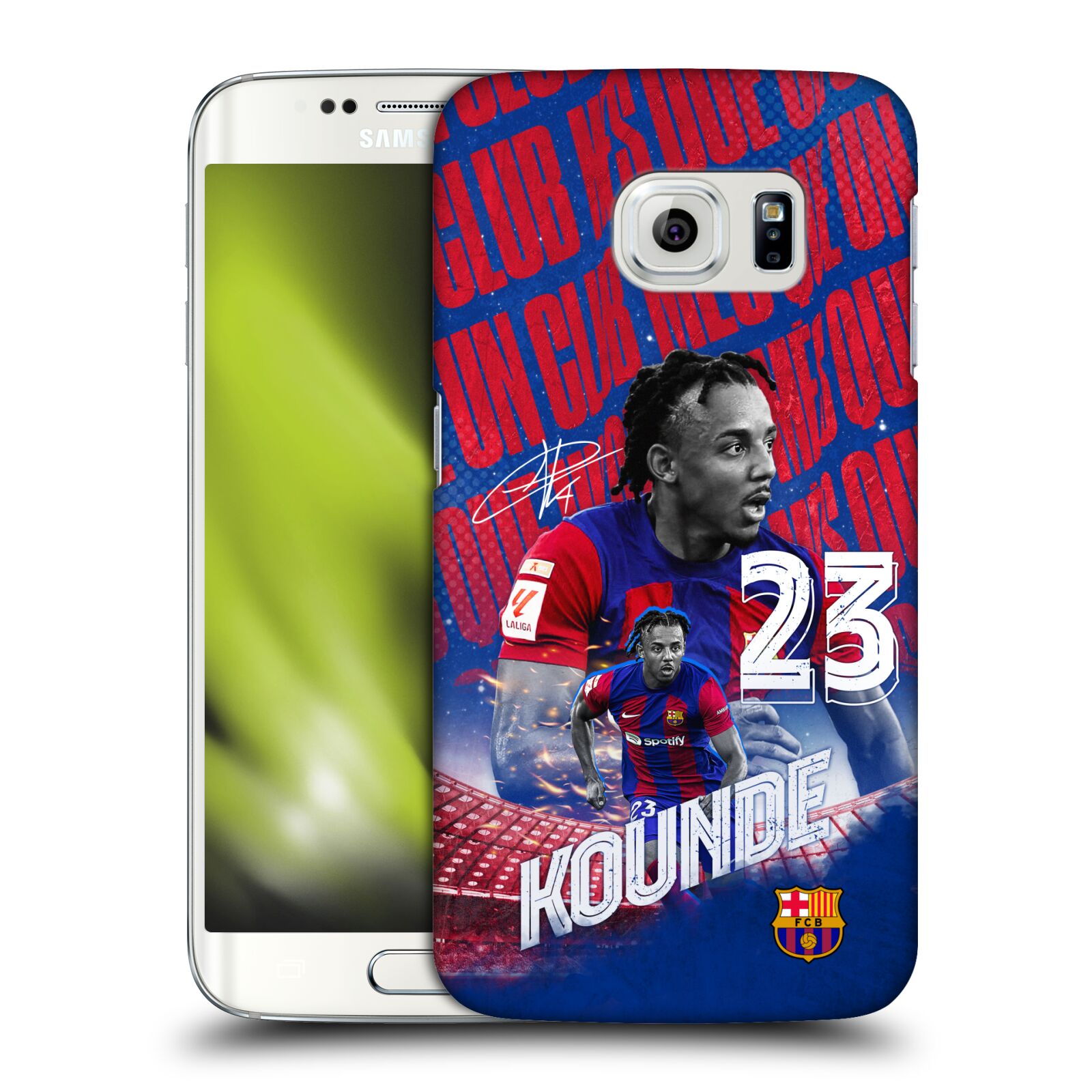 Obal na mobil Samsung Galaxy S6 EDGE - HEAD CASE - FC BARCELONA - Jules Koundé