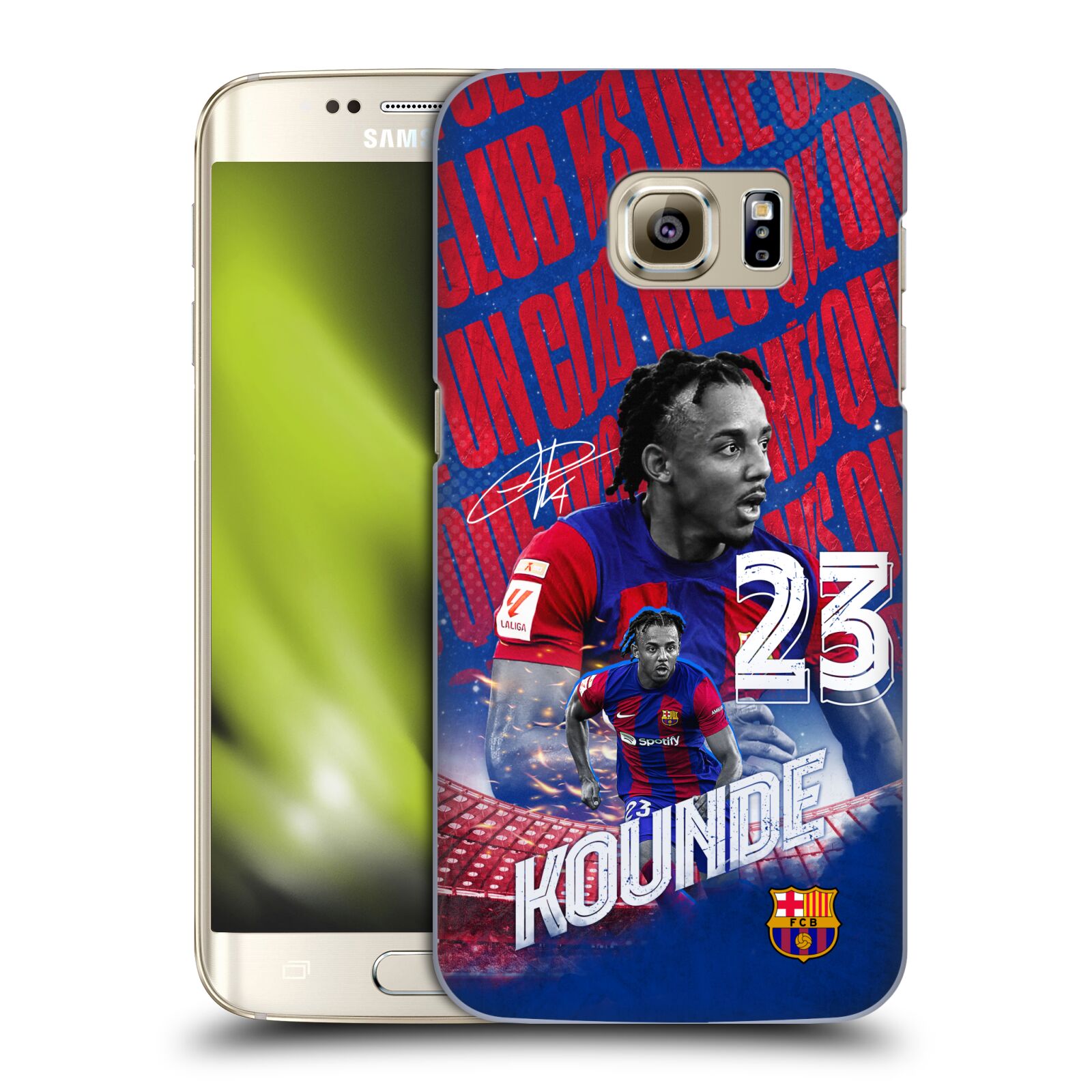 Obal na mobil Samsung Galaxy S7 EDGE - HEAD CASE - FC BARCELONA - Jules Koundé