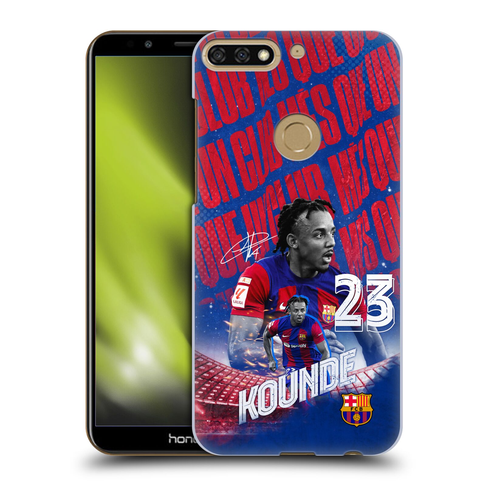 Obal na mobil HONOR 7C - HEAD CASE - FC BARCELONA - Jules Koundé