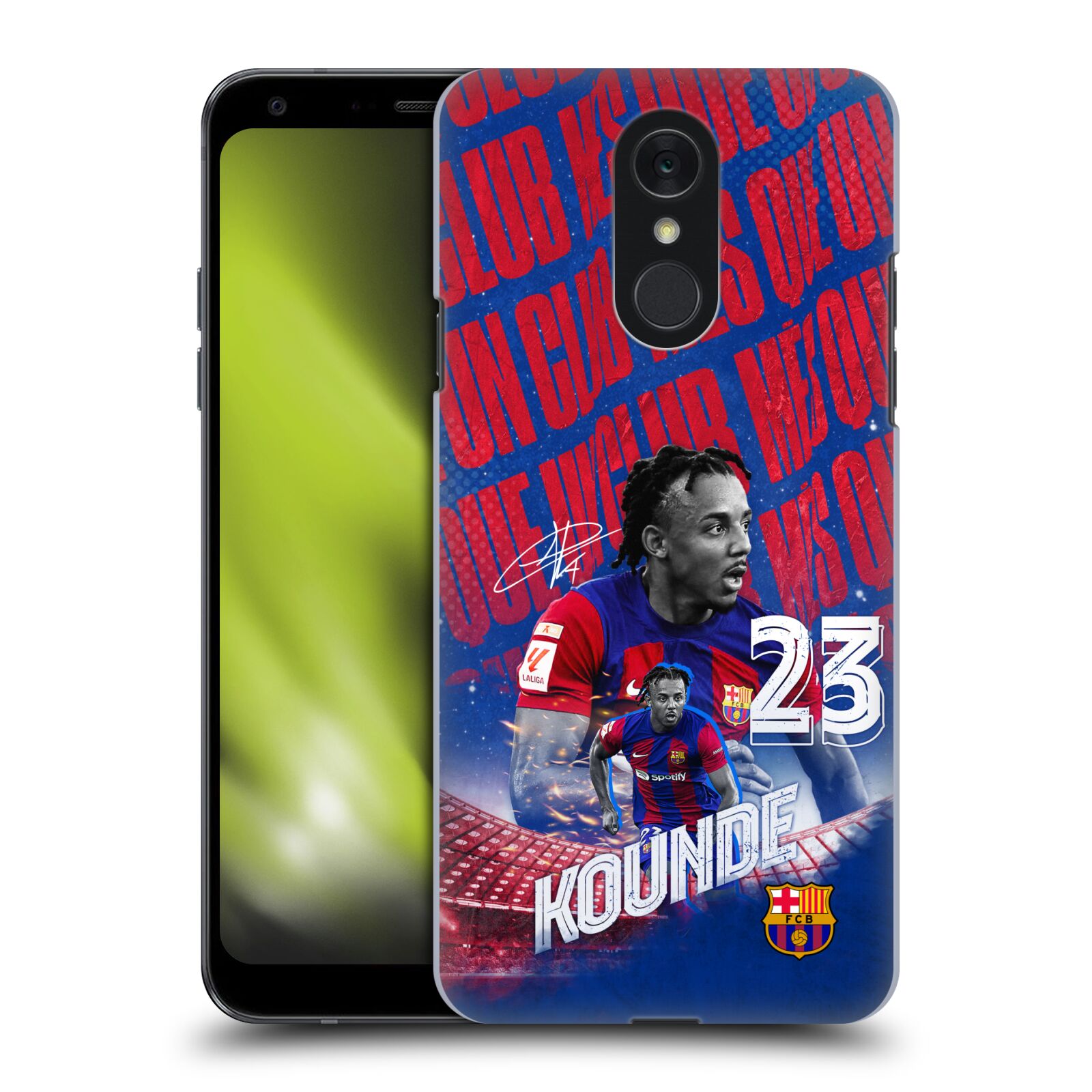 Obal na mobil LG Q7 - HEAD CASE - FC BARCELONA - Jules Koundé