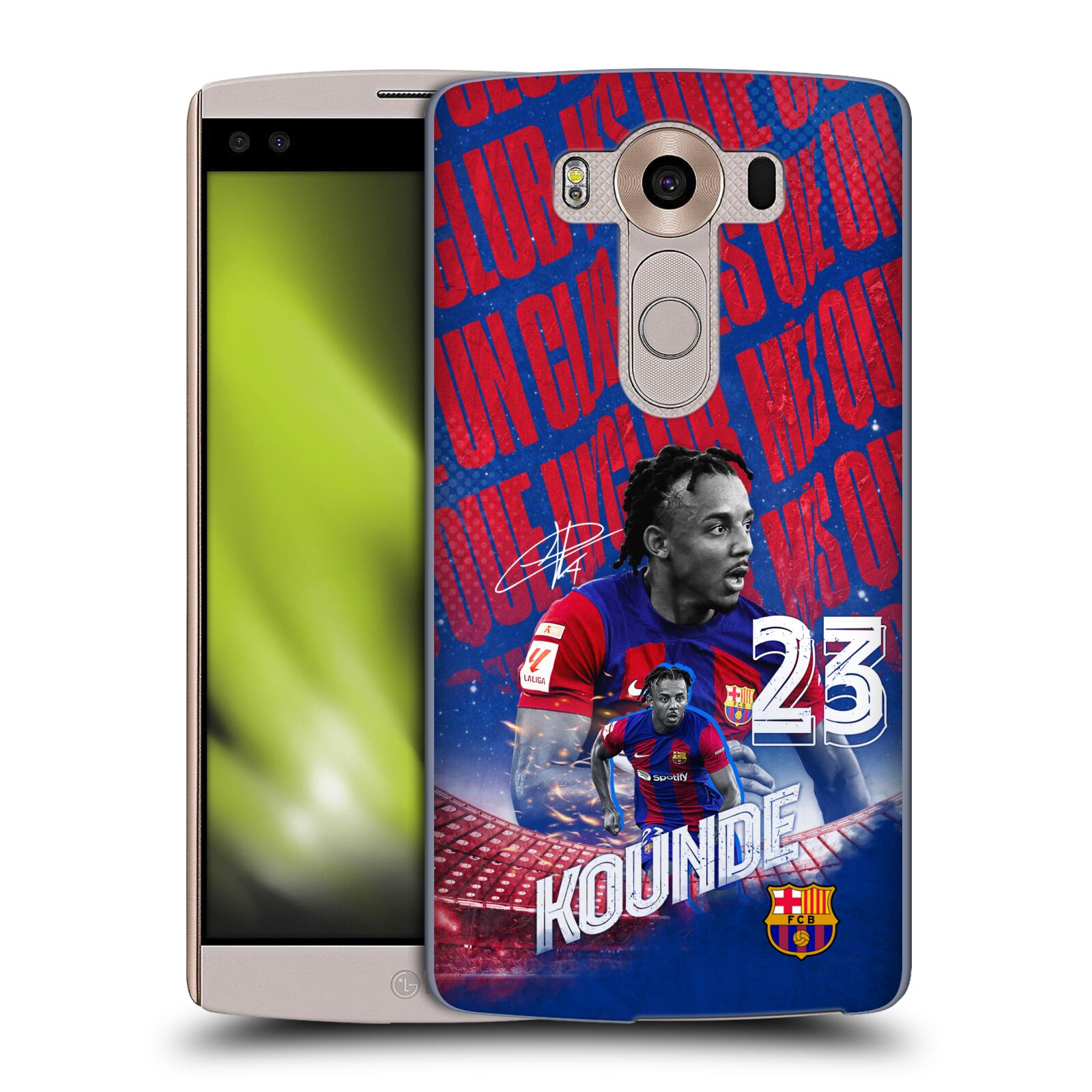 Obal na mobil LG V10 - HEAD CASE - FC BARCELONA - Jules Koundé