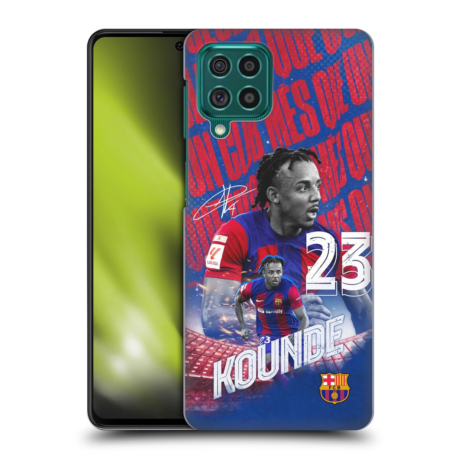 Obal na mobil Samsung Galaxy M62 - HEAD CASE - FC BARCELONA - Jules Koundé