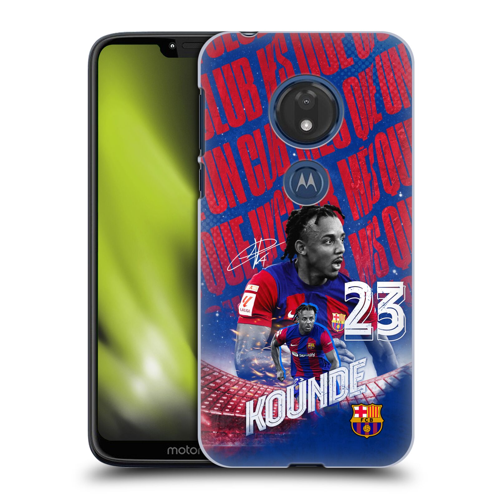 Obal na mobil Motorola Moto G7 Play - HEAD CASE - FC BARCELONA - Jules Koundé