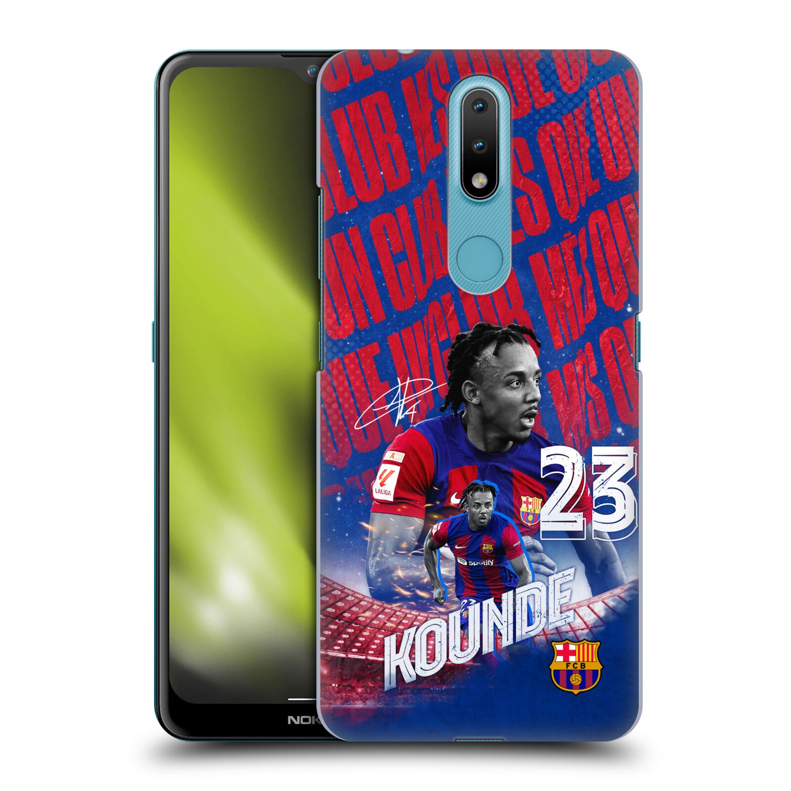 Obal na mobil Nokia 2.4 - HEAD CASE - FC BARCELONA - Jules Koundé