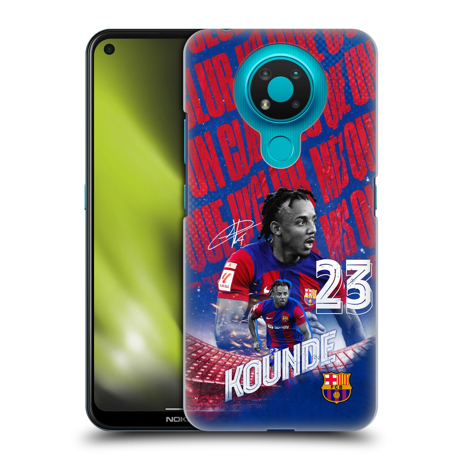 Obal na mobil Nokia 3.4 - HEAD CASE - FC BARCELONA - Jules Koundé