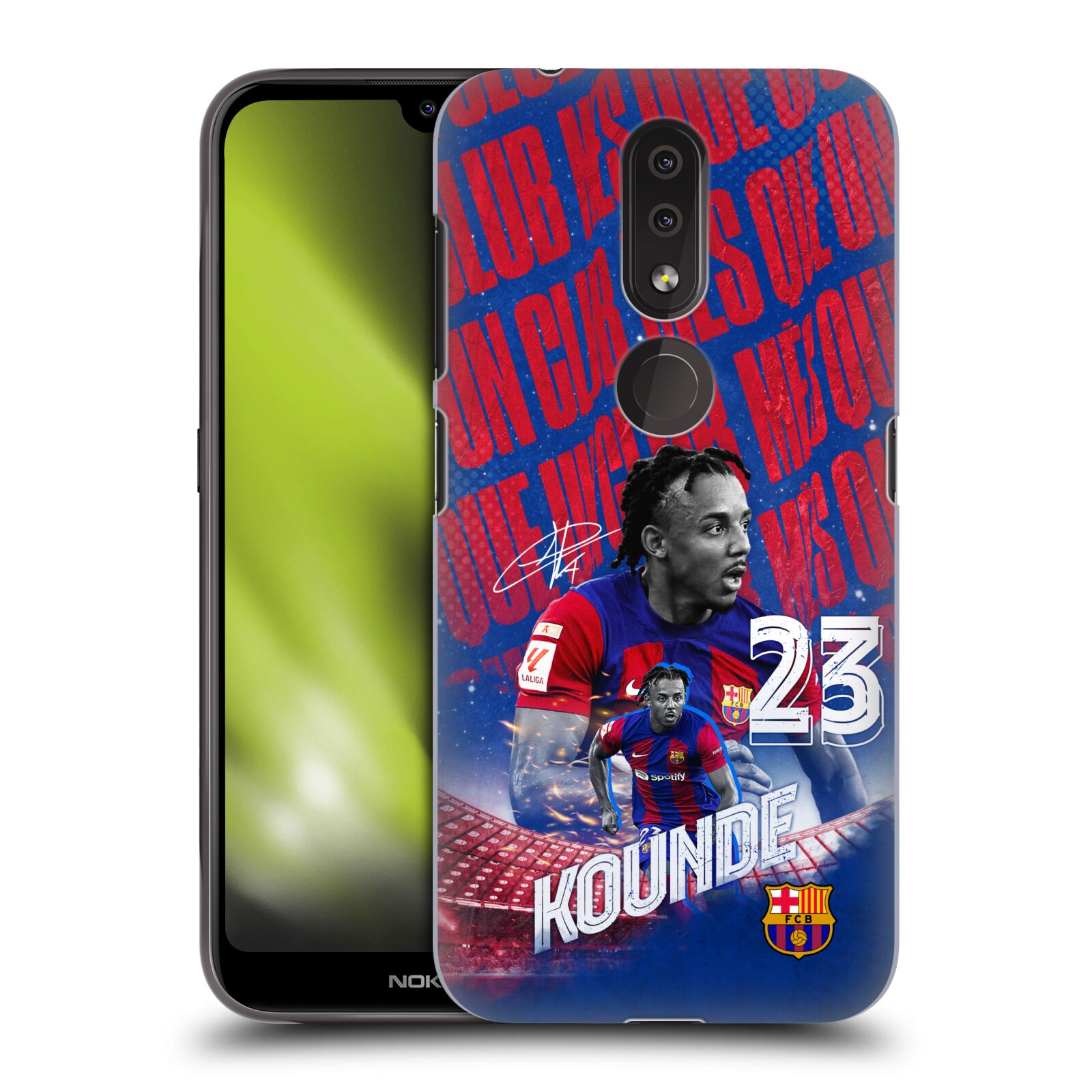 Obal na mobil Nokia 4.2 - HEAD CASE - FC BARCELONA - Jules Koundé