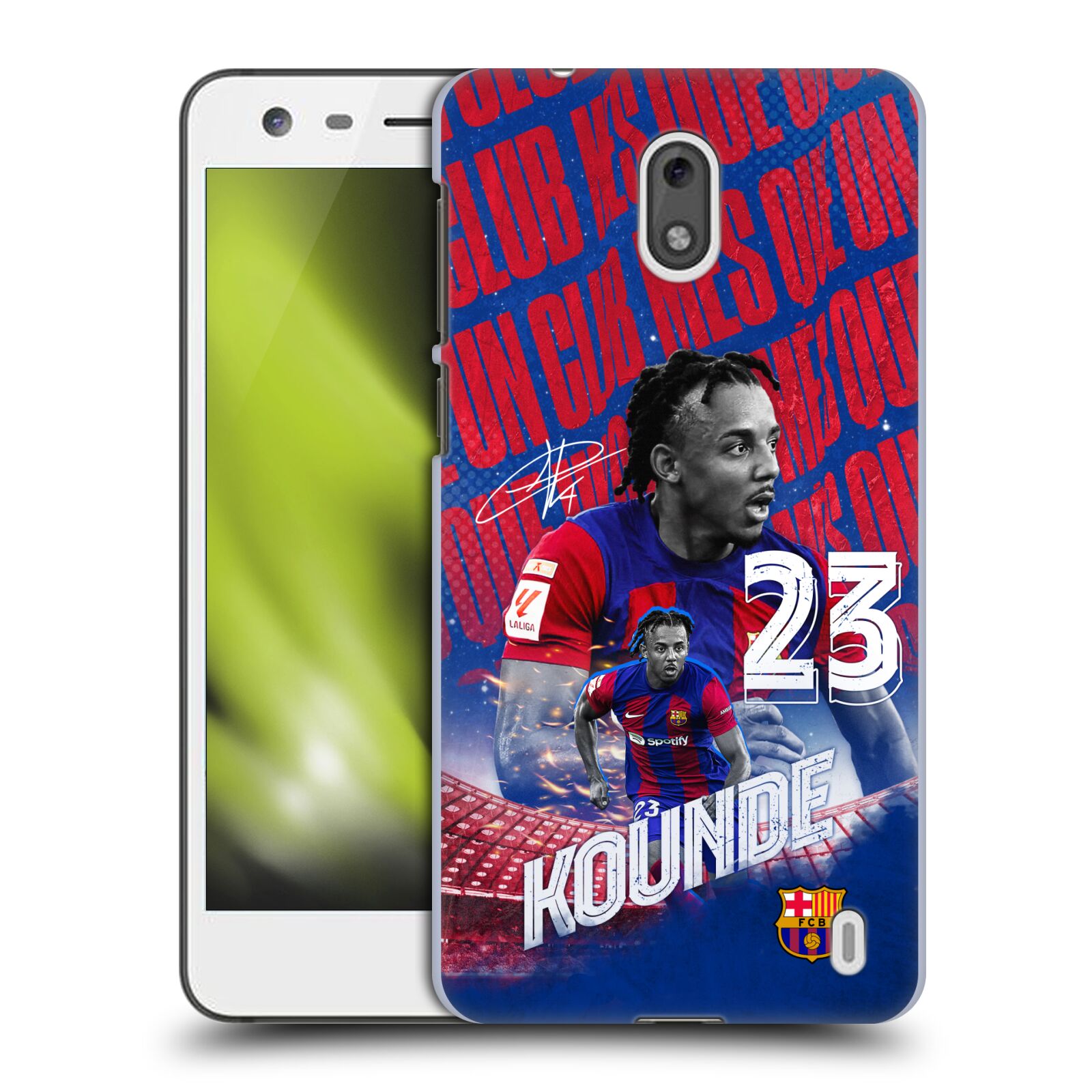 Obal na mobil Nokia 2 - HEAD CASE - FC BARCELONA - Jules Koundé
