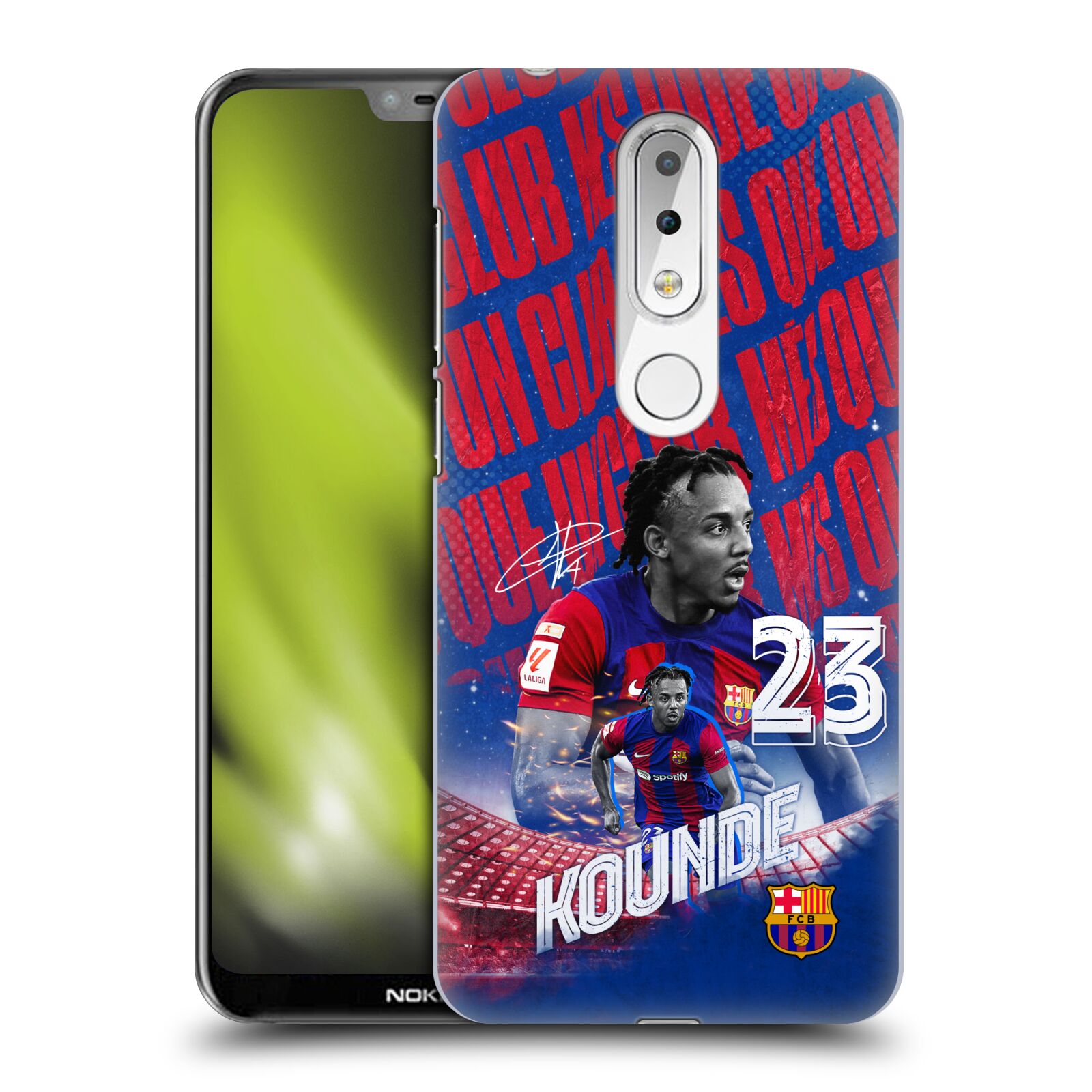 Obal na mobil Nokia 6.1 PLUS - HEAD CASE - FC BARCELONA - Jules Koundé
