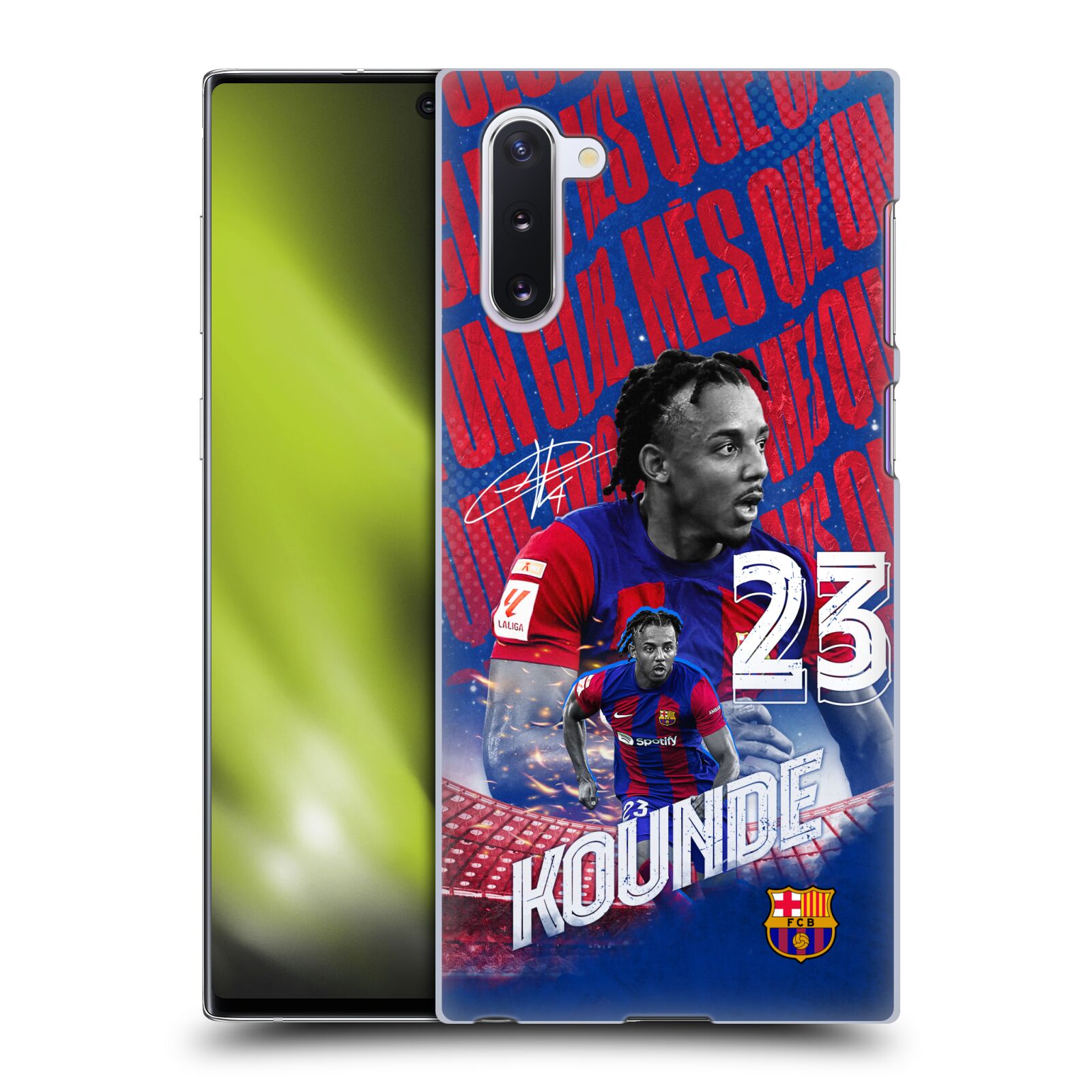 Obal na mobil Samsung Galaxy Note 10 - HEAD CASE - FC BARCELONA - Jules Koundé