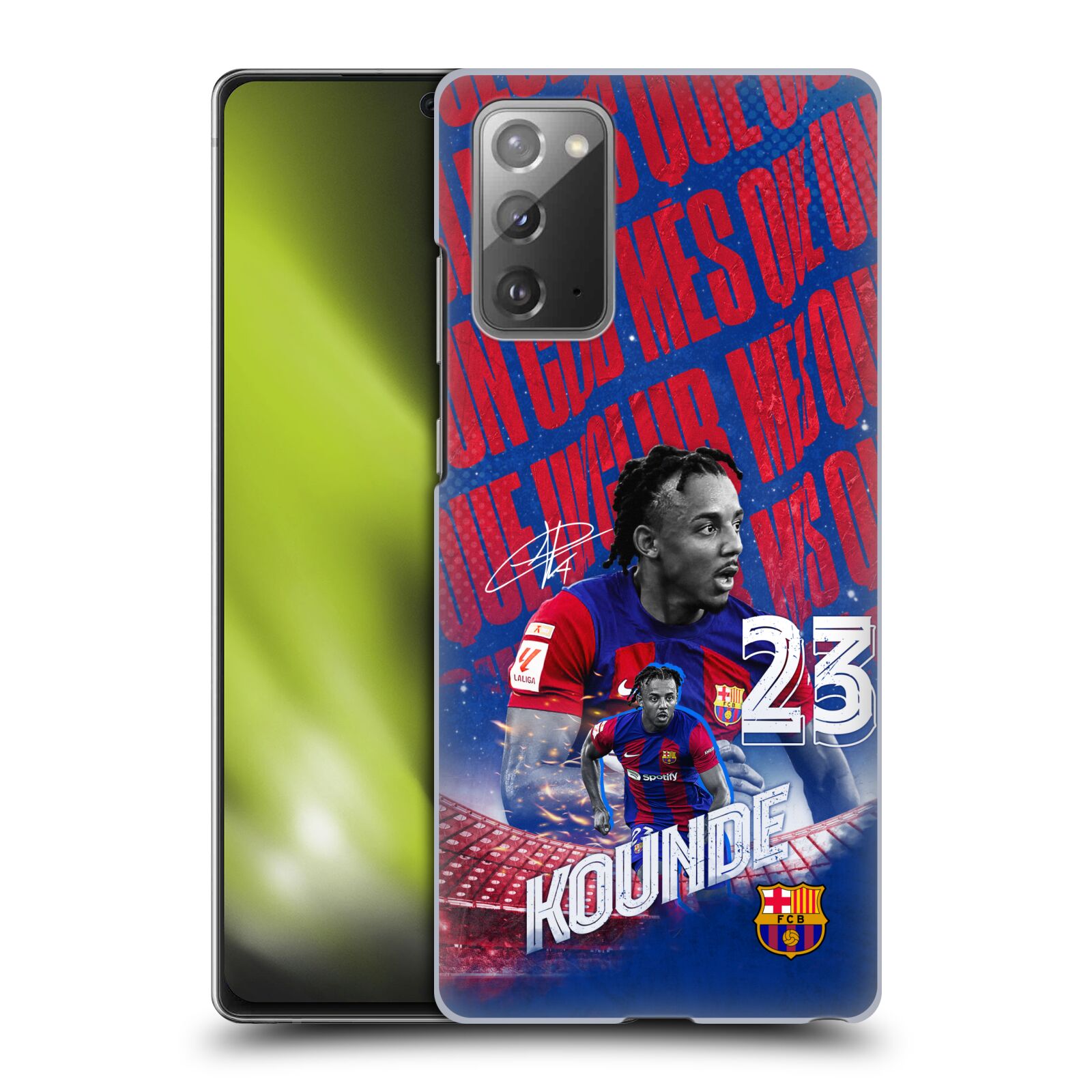 Obal na mobil Samsung Galaxy Note 20 - HEAD CASE - FC BARCELONA - Jules Koundé