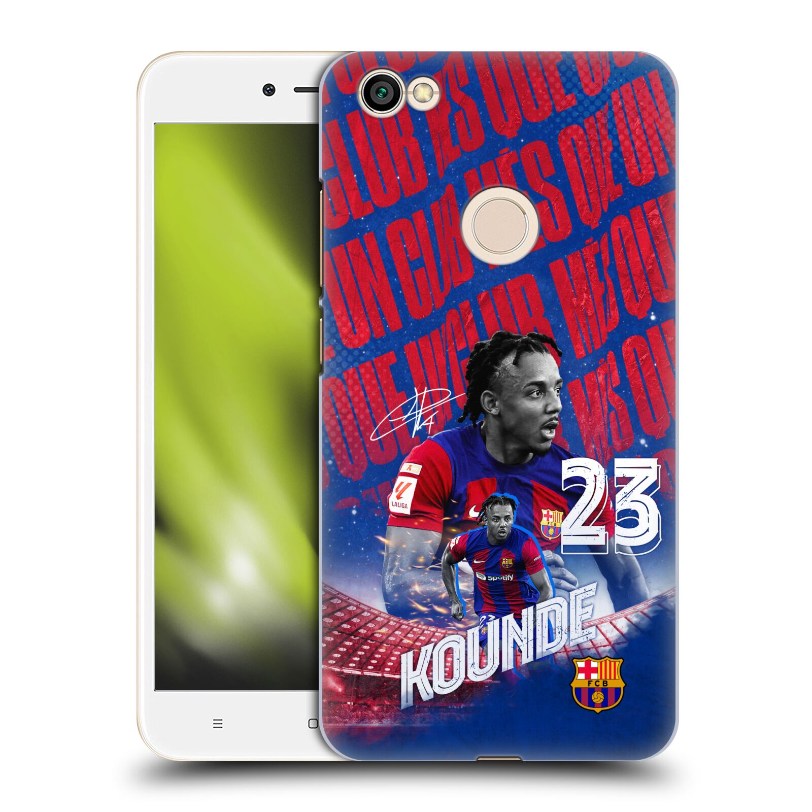 Obal na mobil Xiaomi Redmi Note 5A - HEAD CASE - FC BARCELONA - Jules Koundé