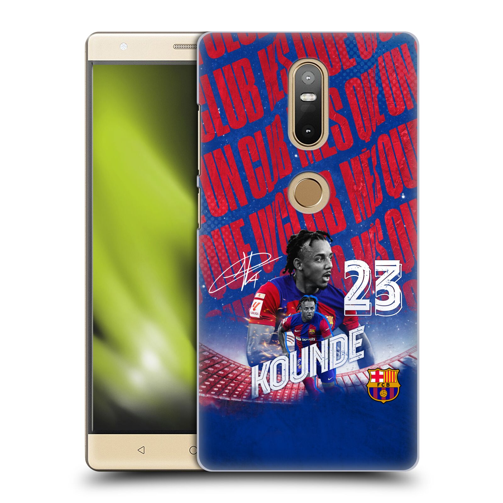 Obal na mobil Lenovo Phab 2 PLUS - HEAD CASE - FC BARCELONA - Jules Koundé