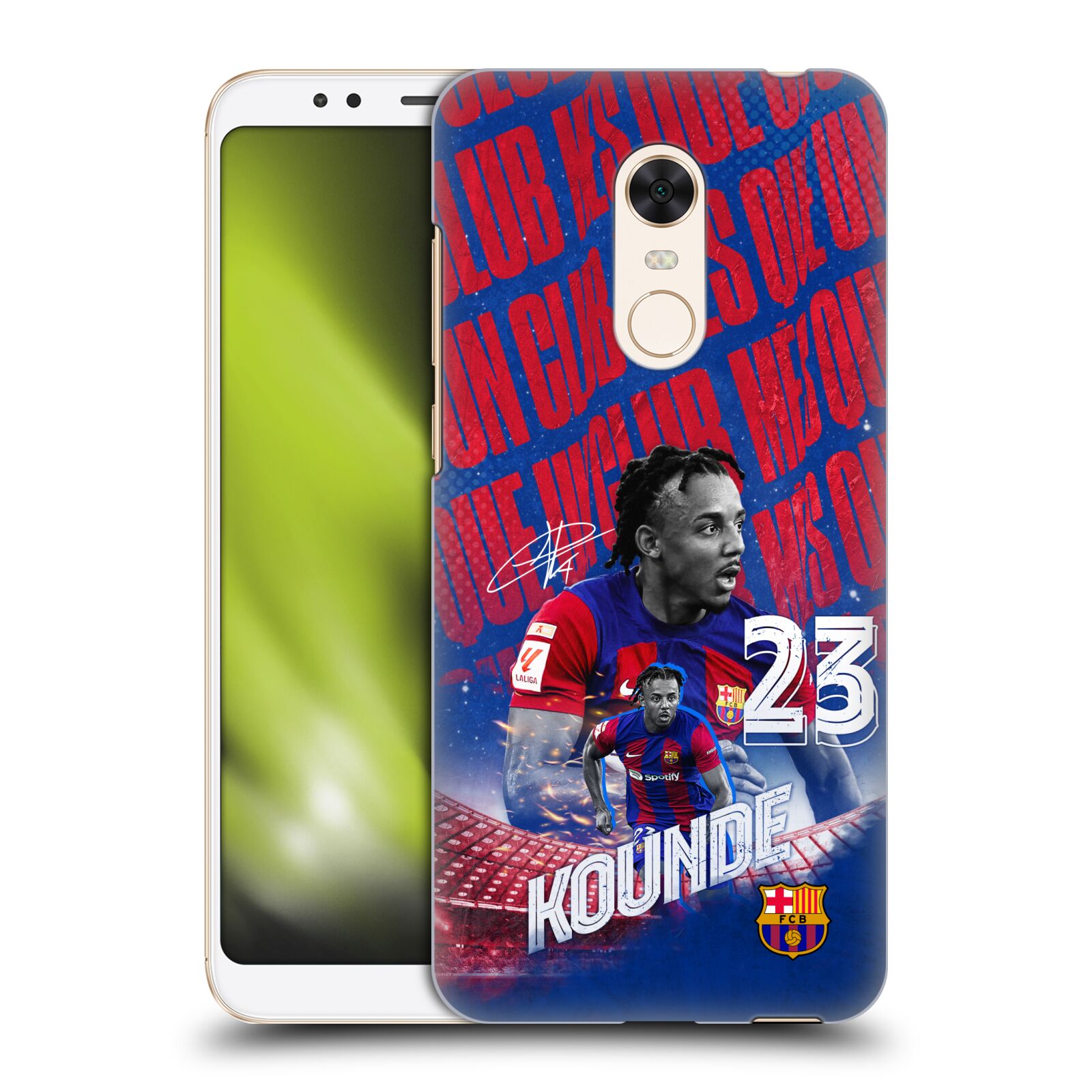 Obal na mobil Xiaomi Redmi 5 PLUS (REDMI 5+) - HEAD CASE - FC BARCELONA - Jules Koundé