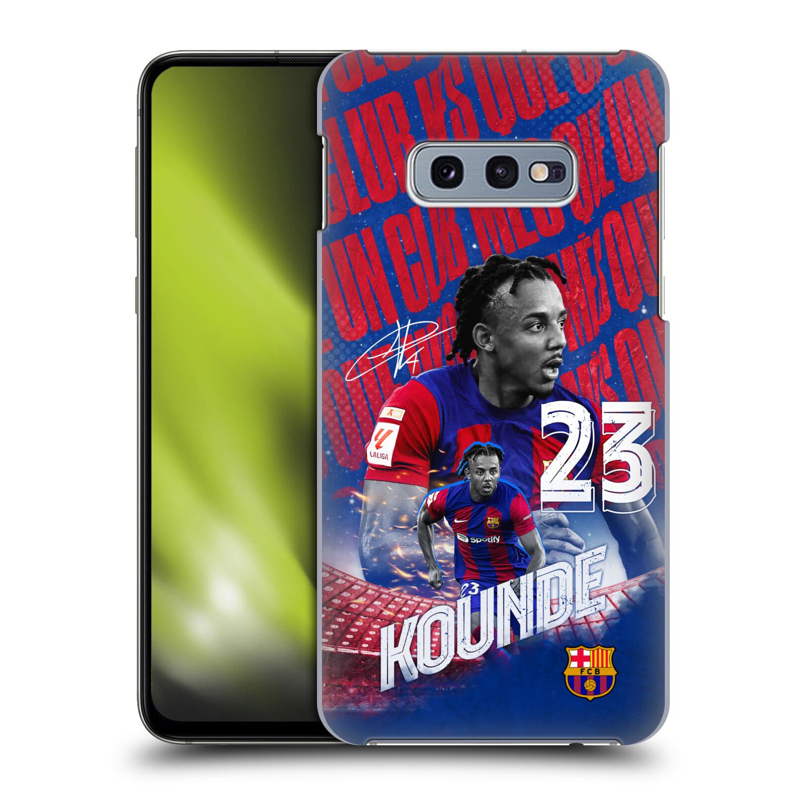 Obal na mobil Samsung Galaxy S10e - HEAD CASE - FC BARCELONA - Jules Koundé
