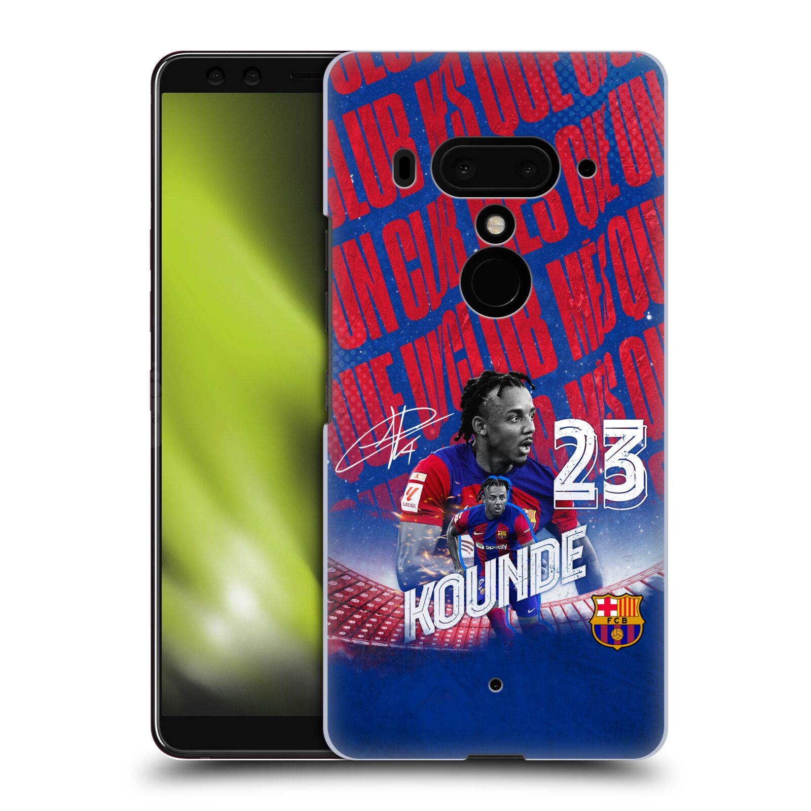 Obal na mobil HTC U 12 PLUS / U 12+ DUAL SIM - HEAD CASE - FC BARCELONA - Jules Koundé