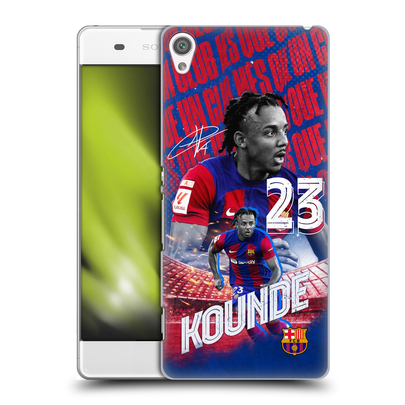 Obal na mobil Sony Xperia XA - HEAD CASE - FC BARCELONA - Jules Koundé
