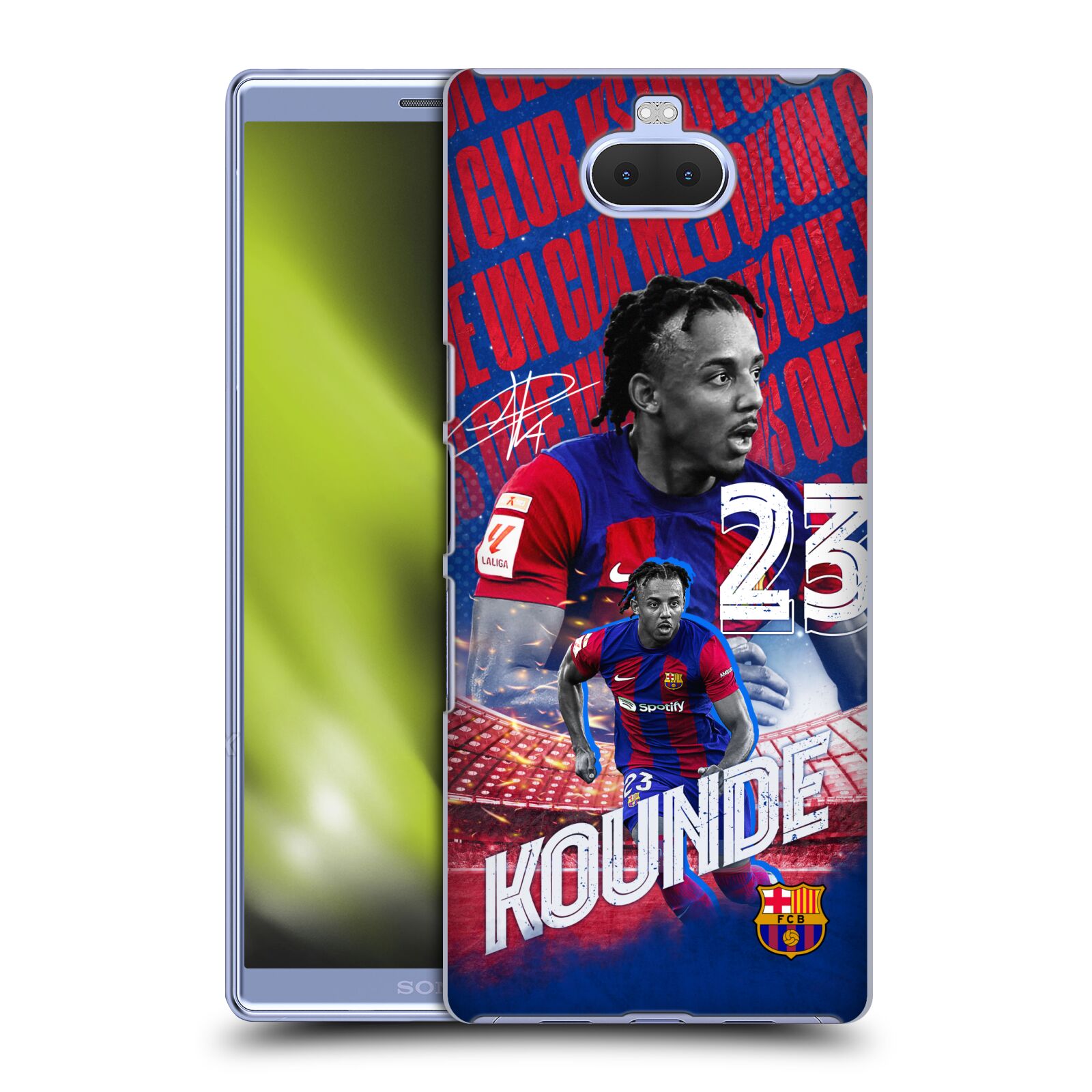 Obal na mobil Sony Xperia 10 - HEAD CASE - FC BARCELONA - Jules Koundé