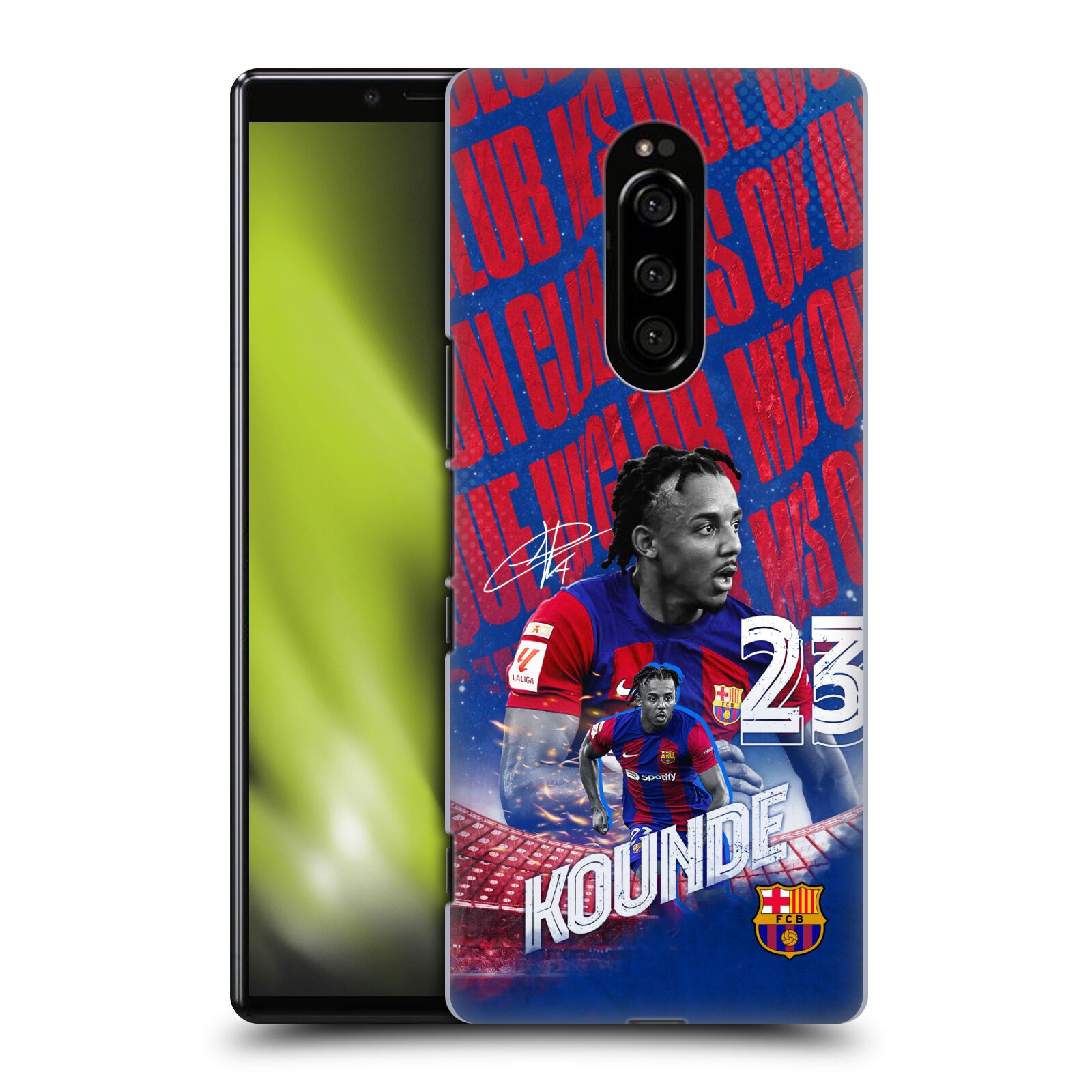 Obal na mobil Sony Xperia 1 - HEAD CASE - FC BARCELONA - Jules Koundé