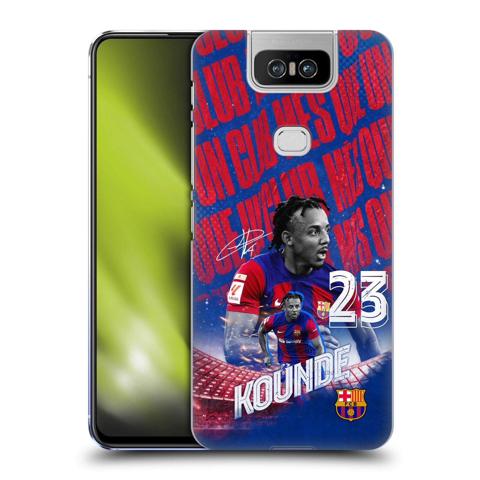 Obal na mobil ASUS Zenfone 6 ZS630KL - HEAD CASE - FC BARCELONA - Jules Koundé