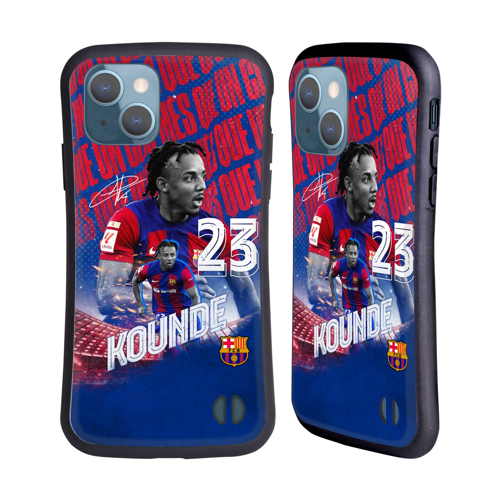 Odolný zadní obal pro mobil Apple iPhone 13 - HEAD CASE - FC Barcelona - Jules Koundé