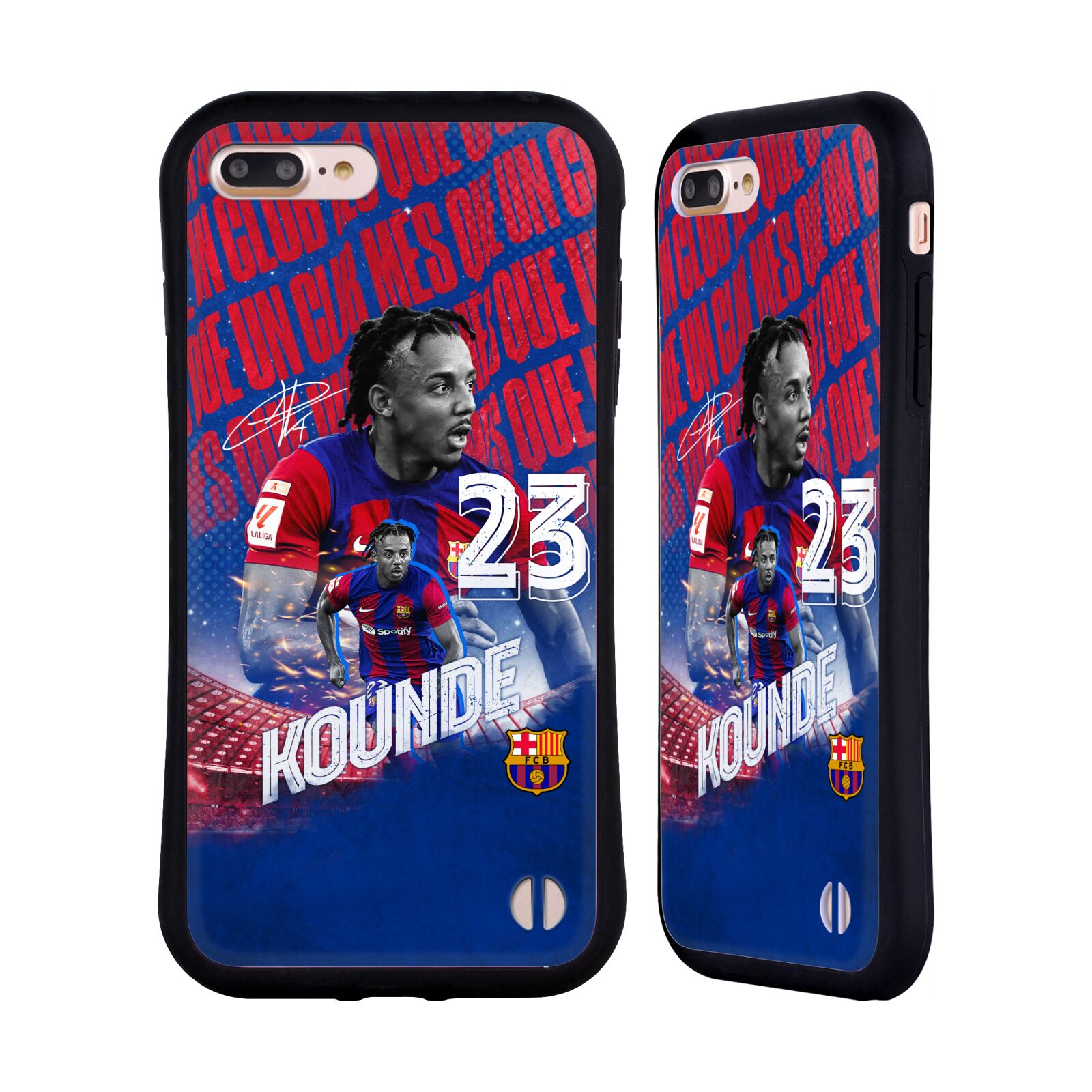 Odolný zadní obal pro mobil Apple Iphone 7+ /  8+ - HEAD CASE - FC Barcelona - Jules Koundé