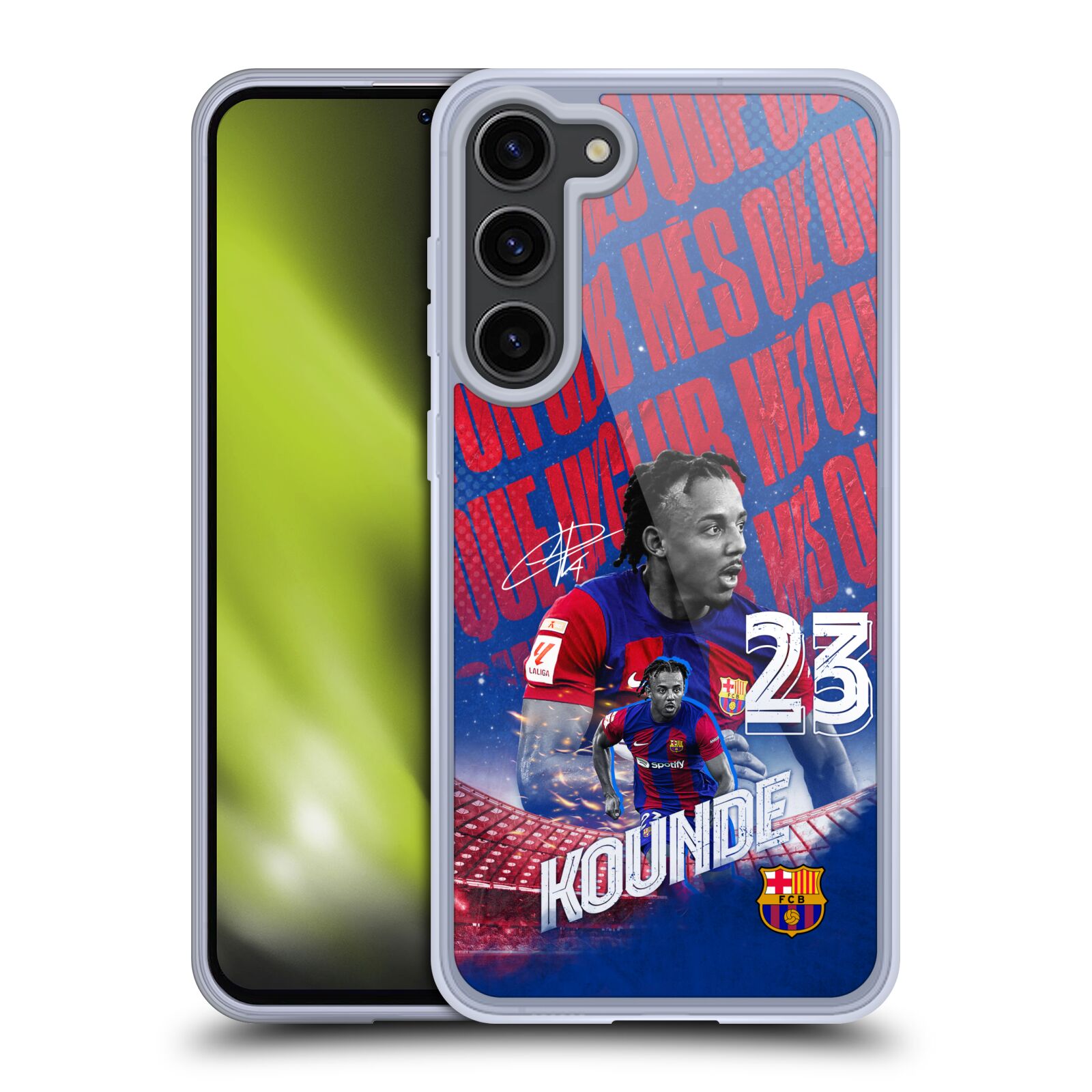 Obal na mobil Samsung Galaxy S23+ 5G - HEAD CASE - FC BARCELONA - Jules Koundé