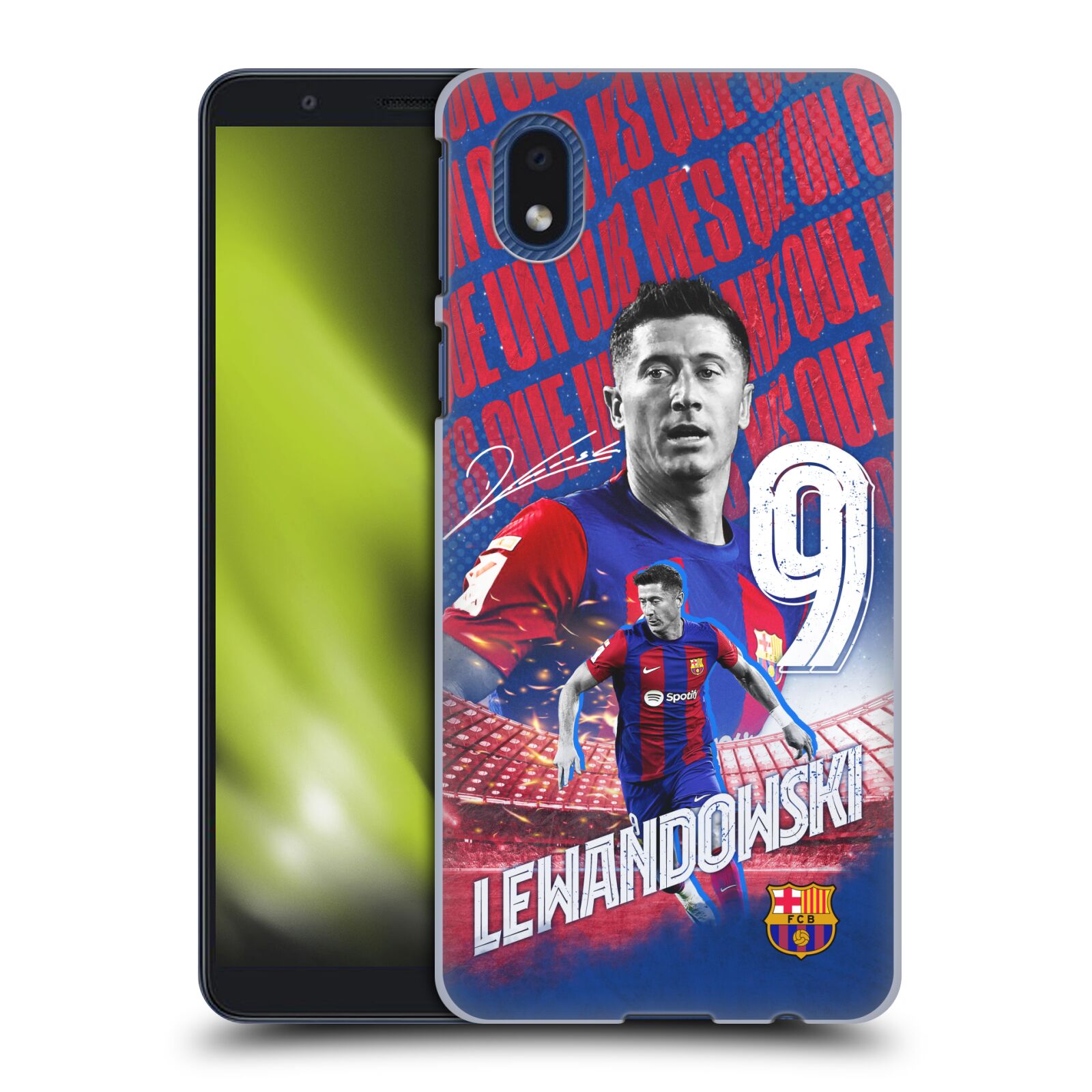 Obal na mobil Samsung Galaxy A01 CORE - HEAD CASE - FC BARCELONA - Robert Lewandowski