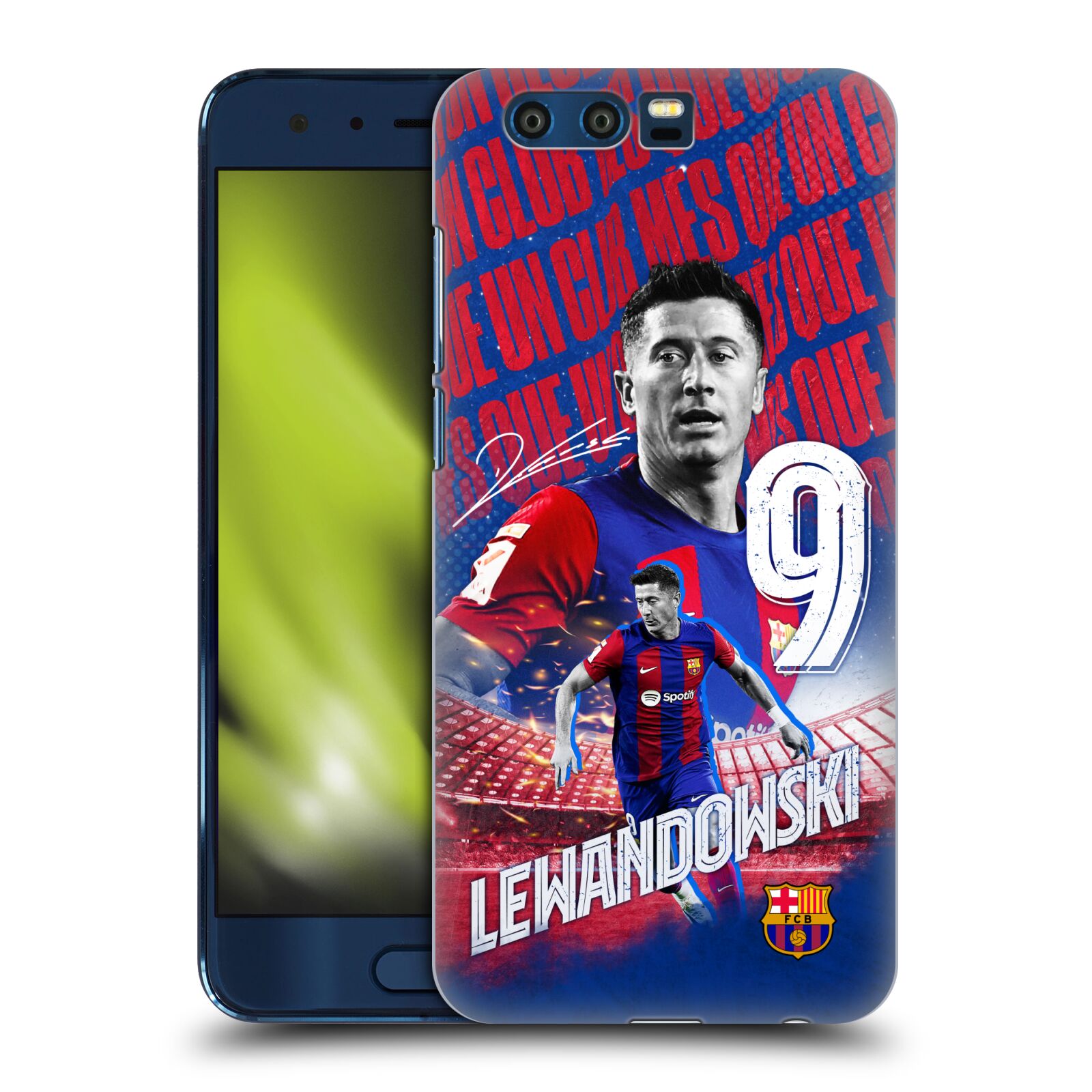 Obal na mobil HONOR 9 - HEAD CASE - FC BARCELONA - Robert Lewandowski