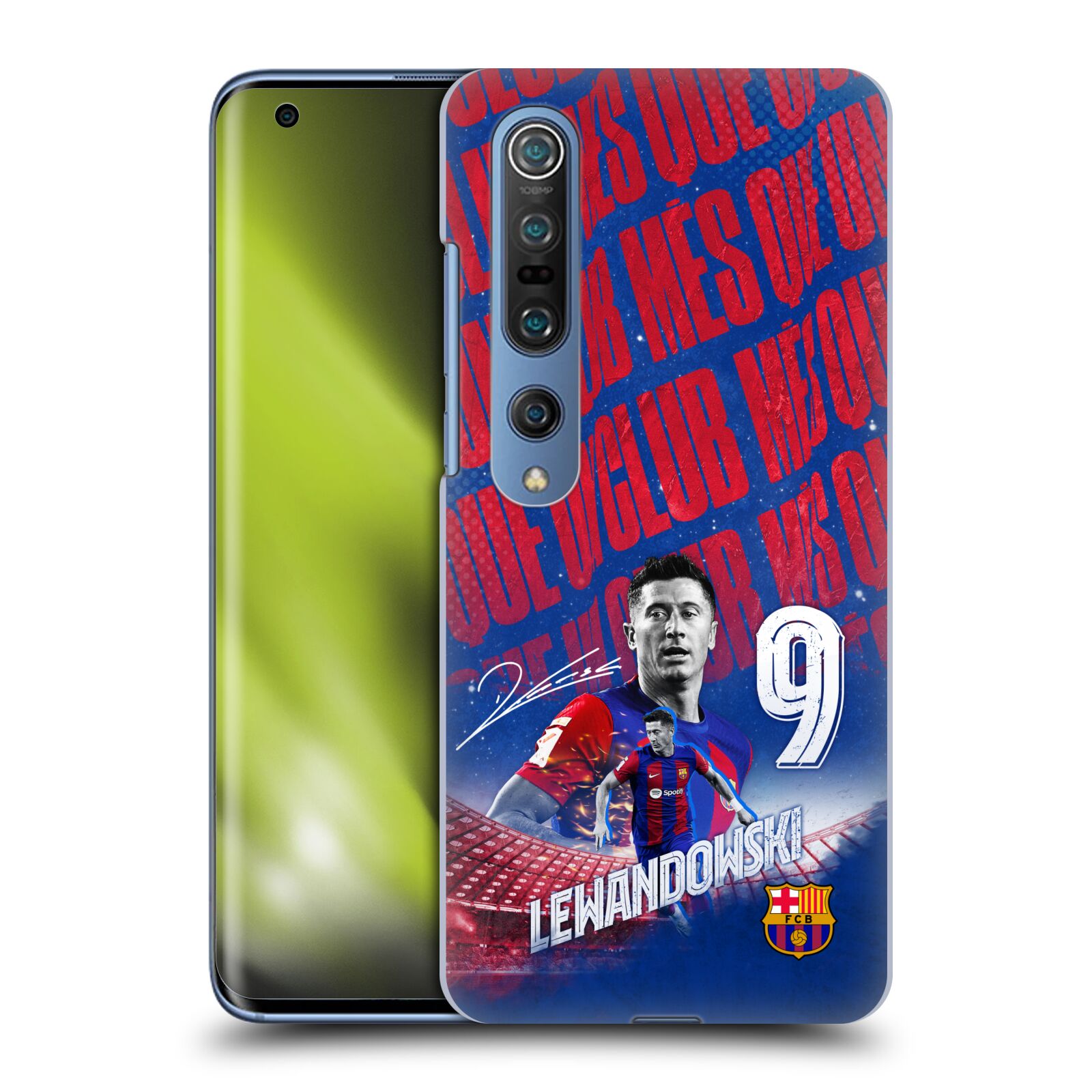 Obal na mobil Xiaomi  Mi 10 5G / Mi 10 5G PRO - HEAD CASE - FC BARCELONA - Robert Lewandowski