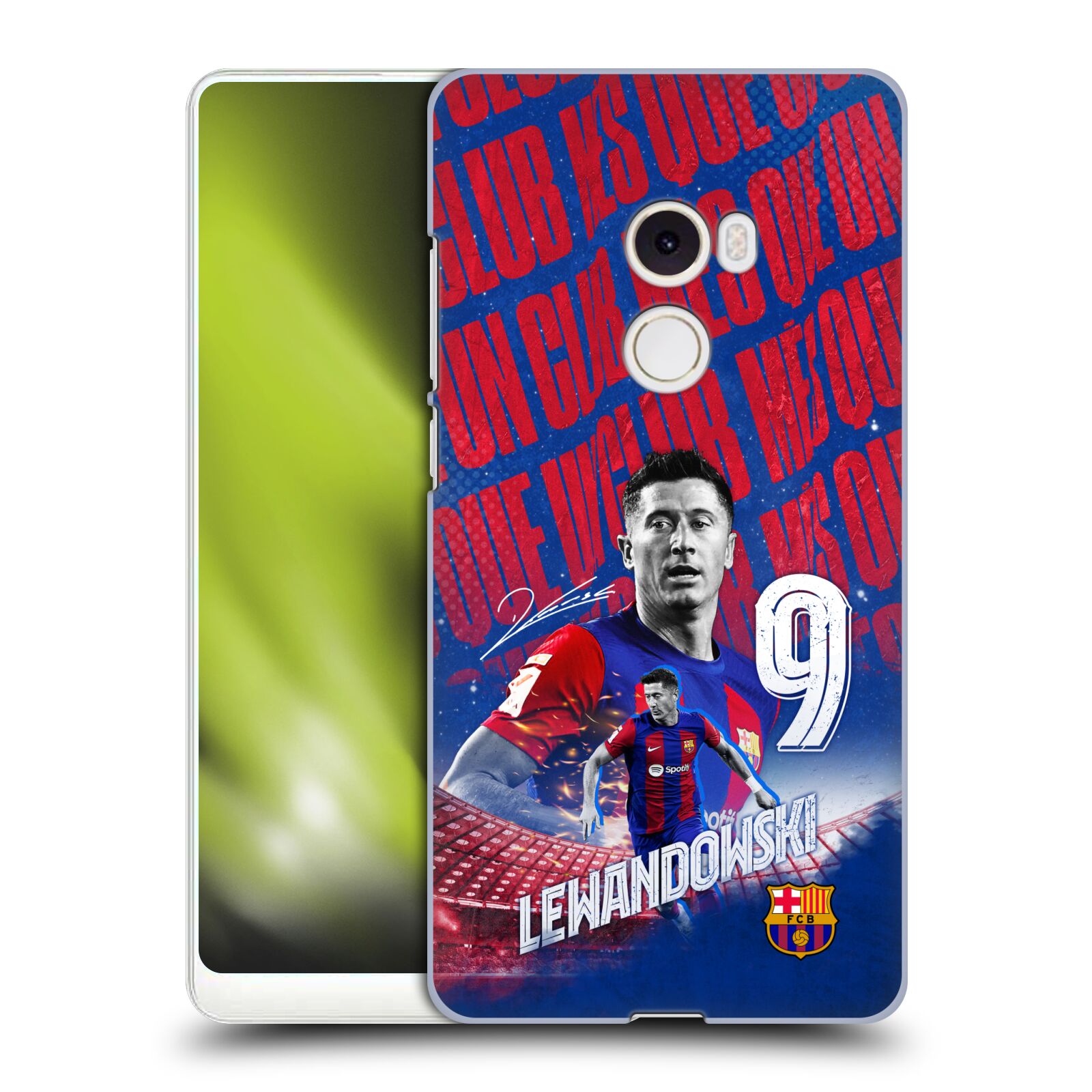 Obal na mobil Xiaomi Mi Mix 2 - HEAD CASE - FC BARCELONA - Robert Lewandowski