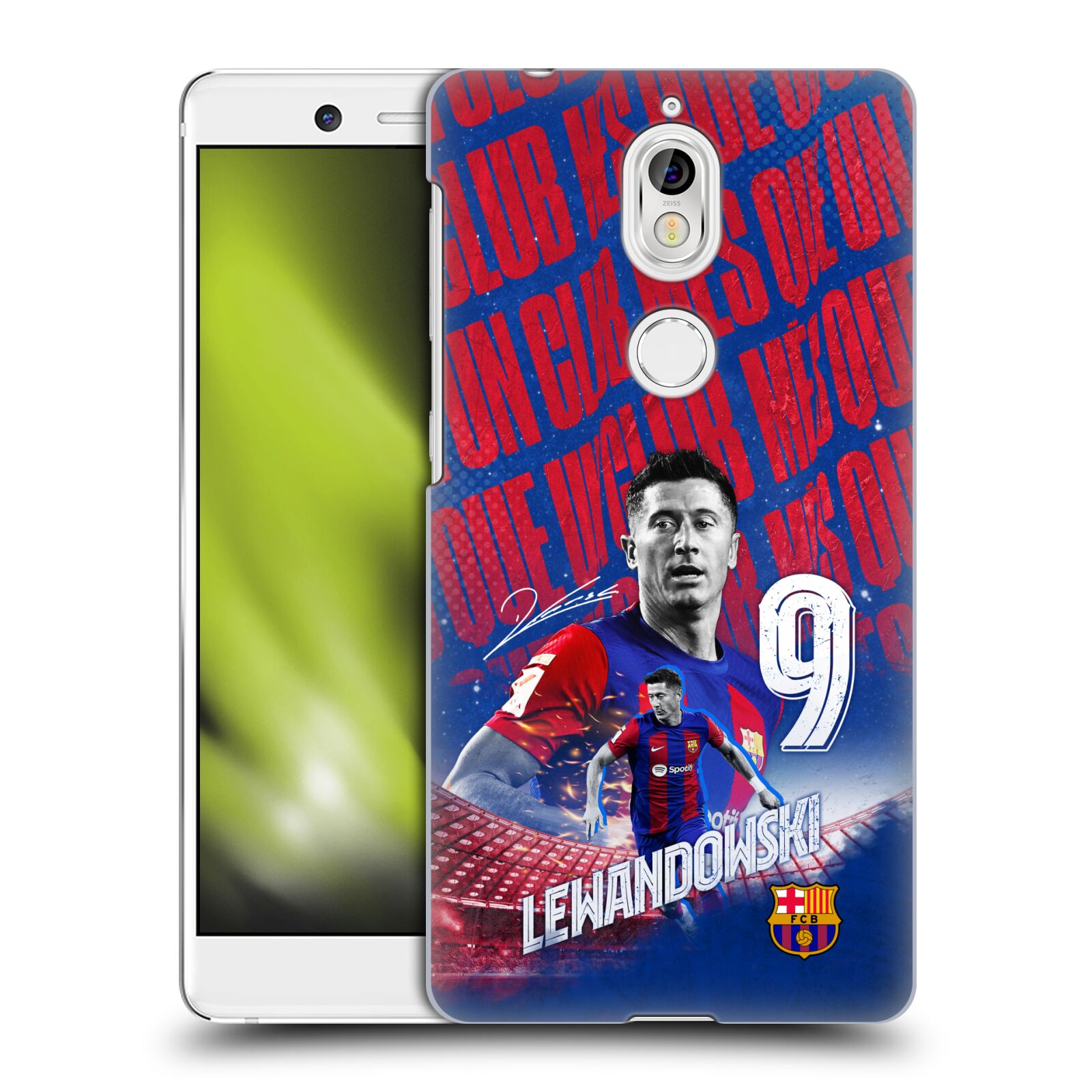 Obal na mobil Nokia 7 - HEAD CASE - FC BARCELONA - Robert Lewandowski