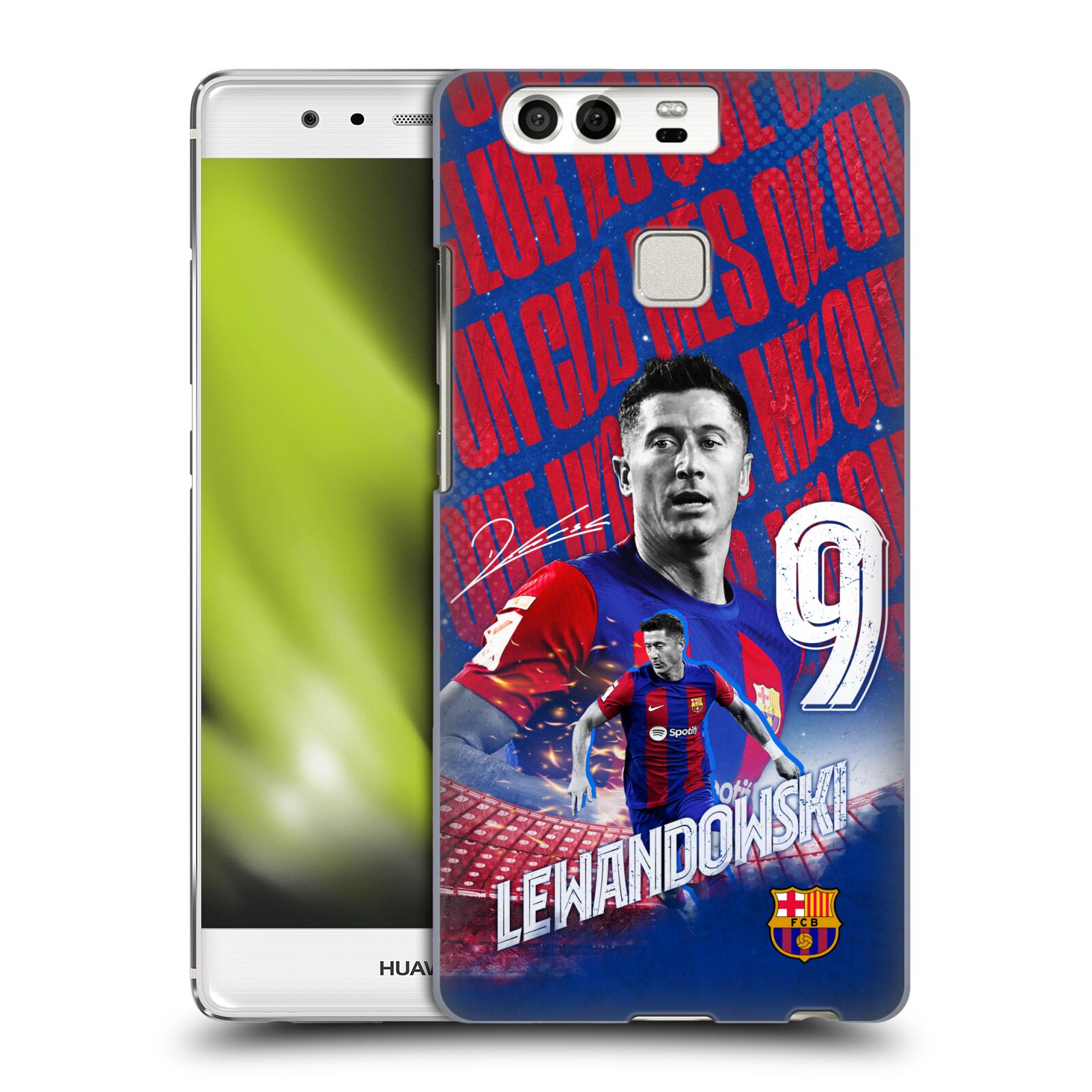 Obal na mobil Huawei P9 / P9 DUAL SIM - HEAD CASE - FC BARCELONA - Robert Lewandowski