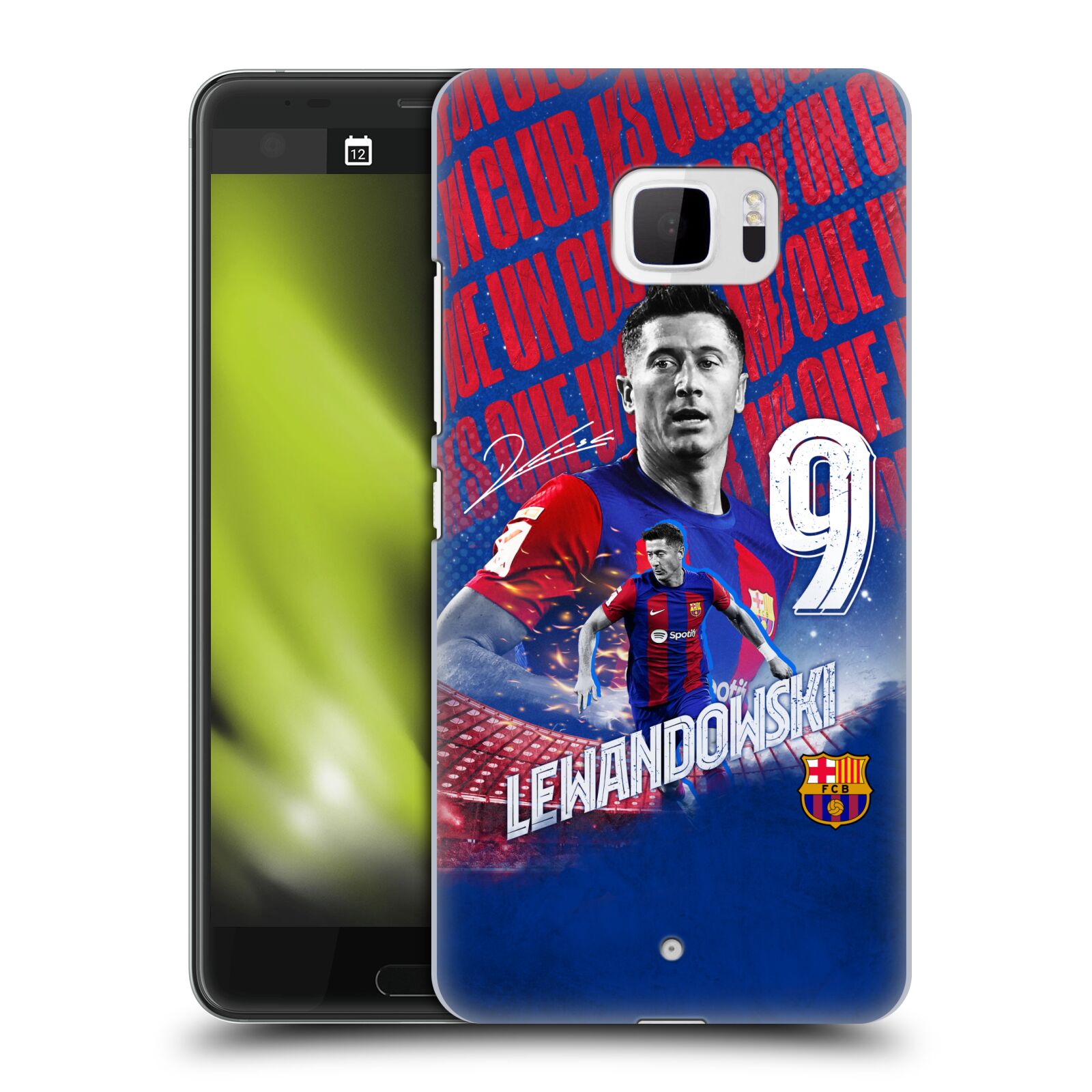 Obal na mobil HTC U Ultra - HEAD CASE - FC BARCELONA - Robert Lewandowski