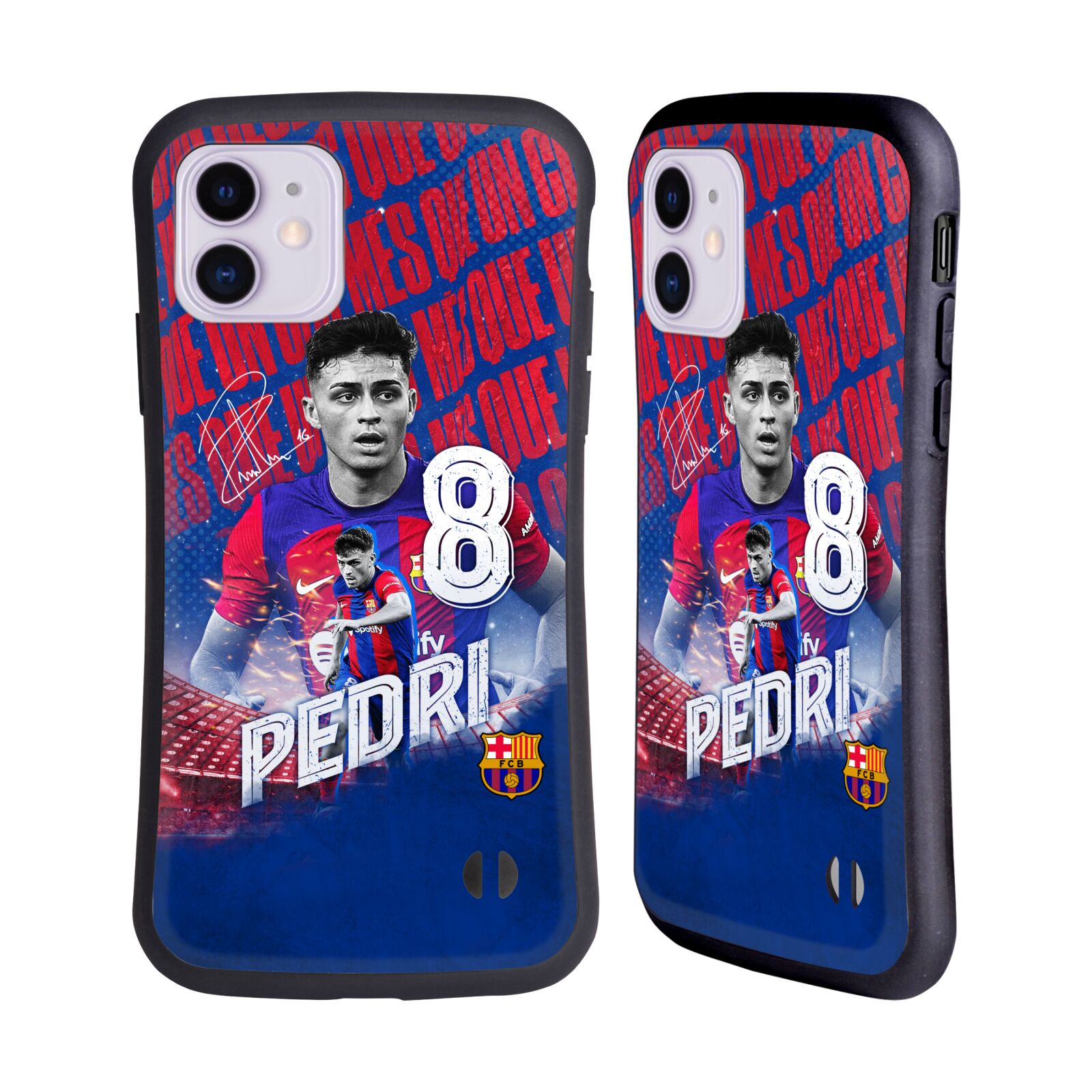 Odolný zadní obal pro mobil Apple Iphone 11 - HEAD CASE - FC Barcelona - Pedri
