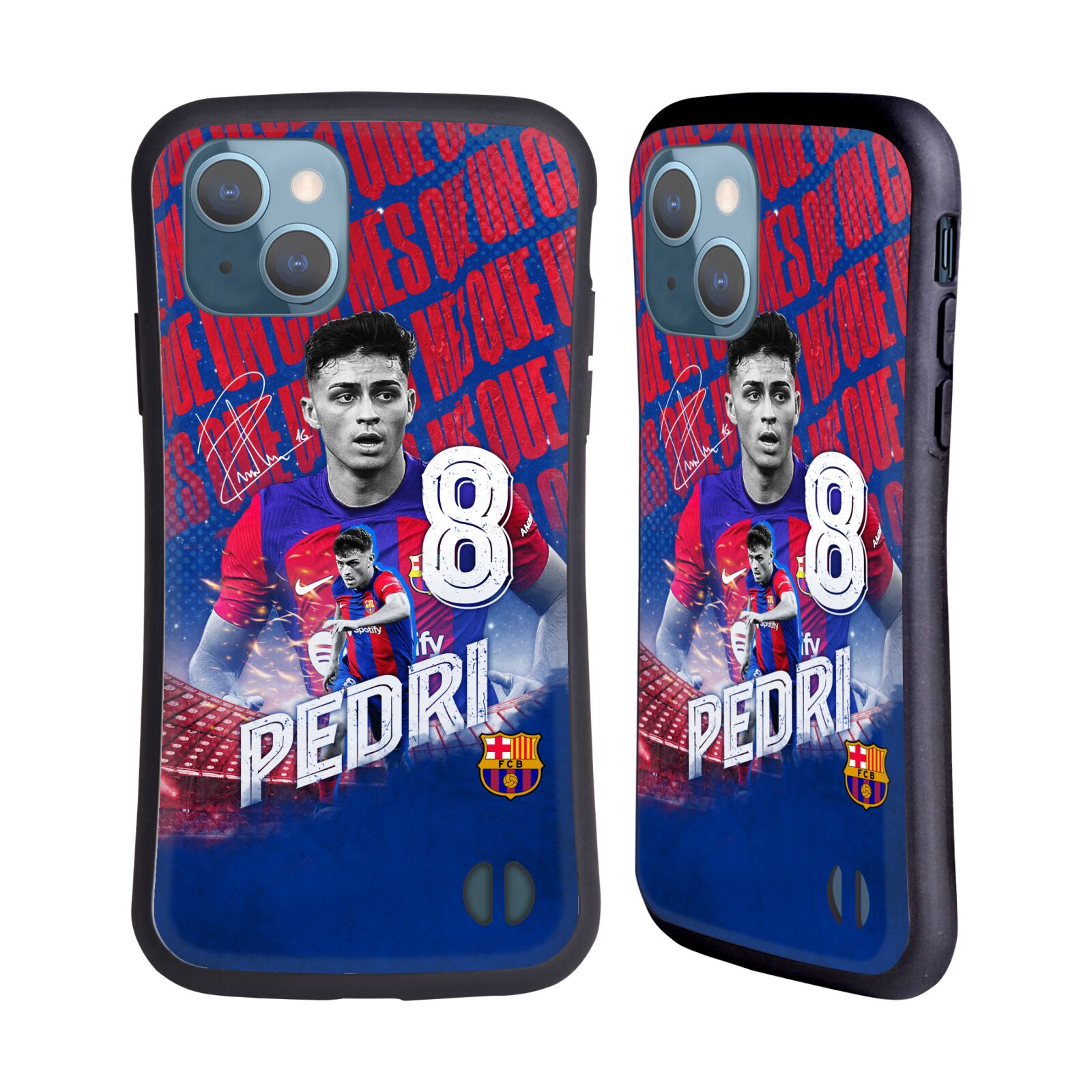 Odolný zadní obal pro mobil Apple iPhone 13 - HEAD CASE - FC Barcelona - Pedri
