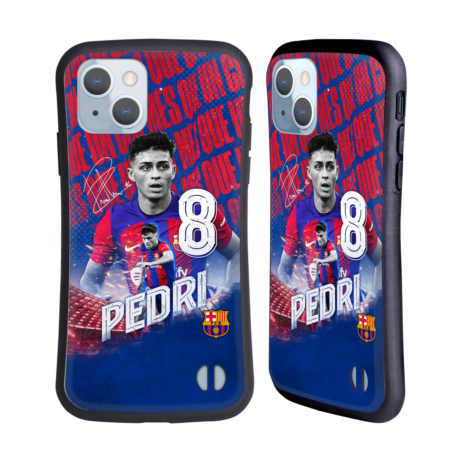Odolný zadní obal pro mobil Apple iPhone 14 - HEAD CASE - FC Barcelona - Pedri