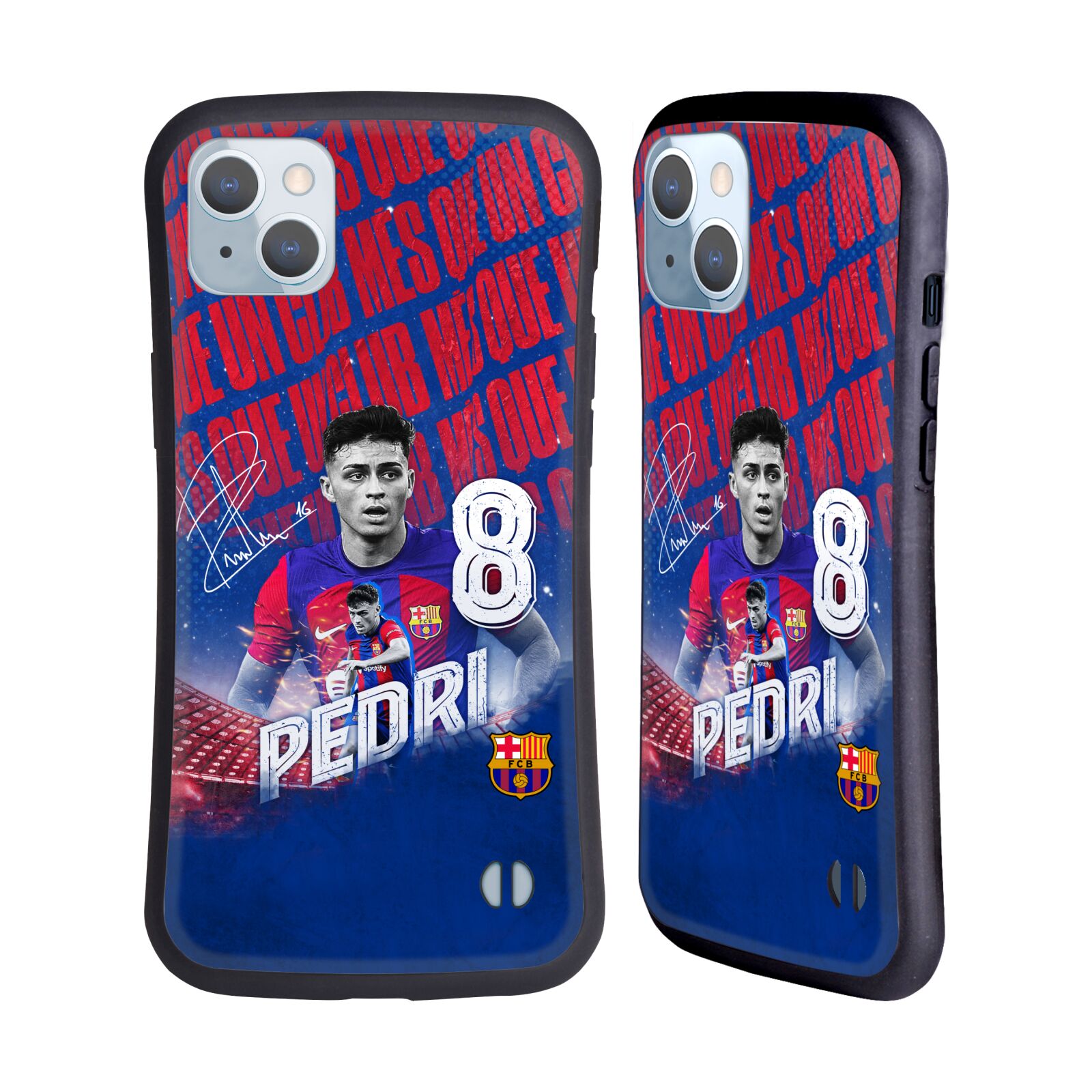 Odolný zadní obal pro mobil Apple iPhone 14 PLUS - HEAD CASE - FC Barcelona - Pedri
