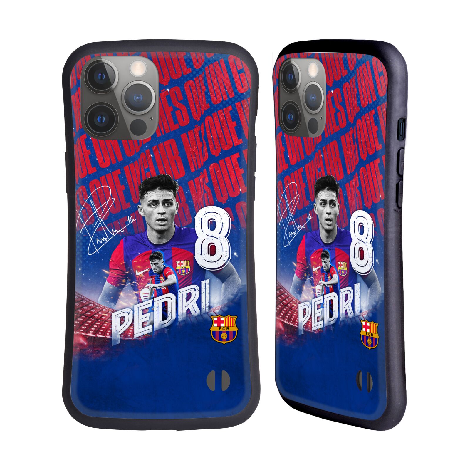 Odolný zadní obal pro mobil Apple iPhone 14 PRO MAX - HEAD CASE - FC Barcelona - Pedri