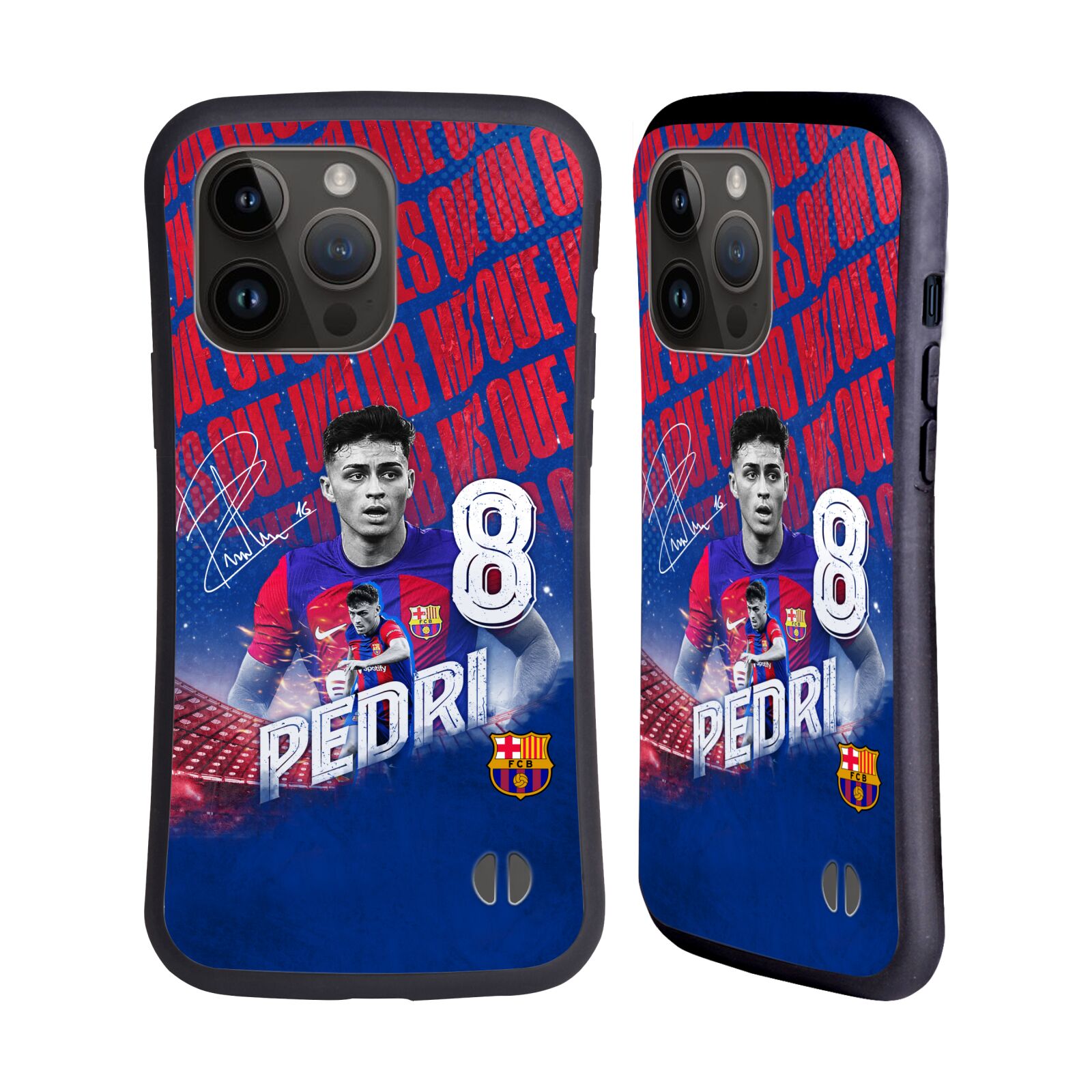 Odolný zadní obal pro mobil Apple iPhone 15 PRO MAX - HEAD CASE - FC Barcelona - Pedri